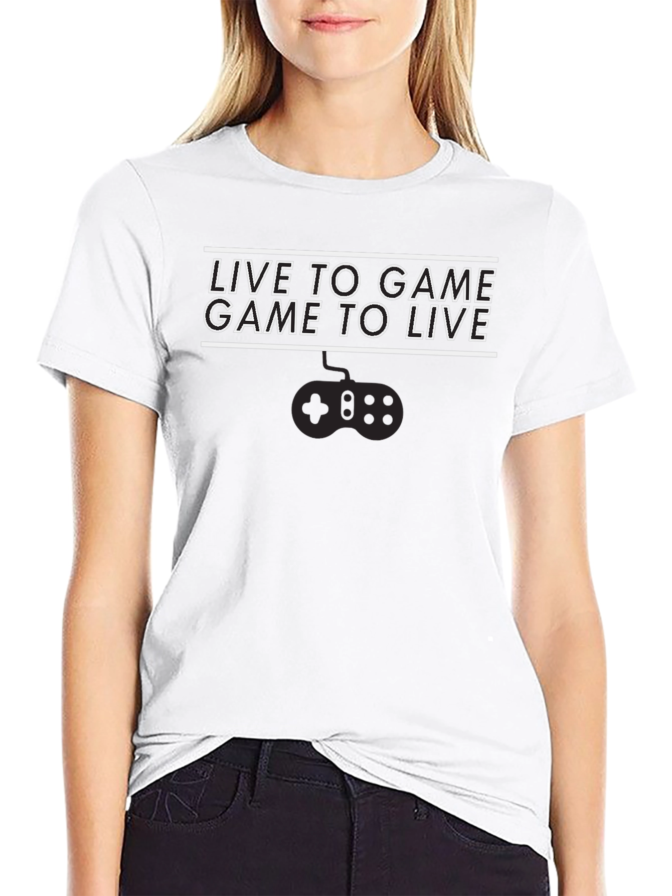 Live to Game Black T-Shirt