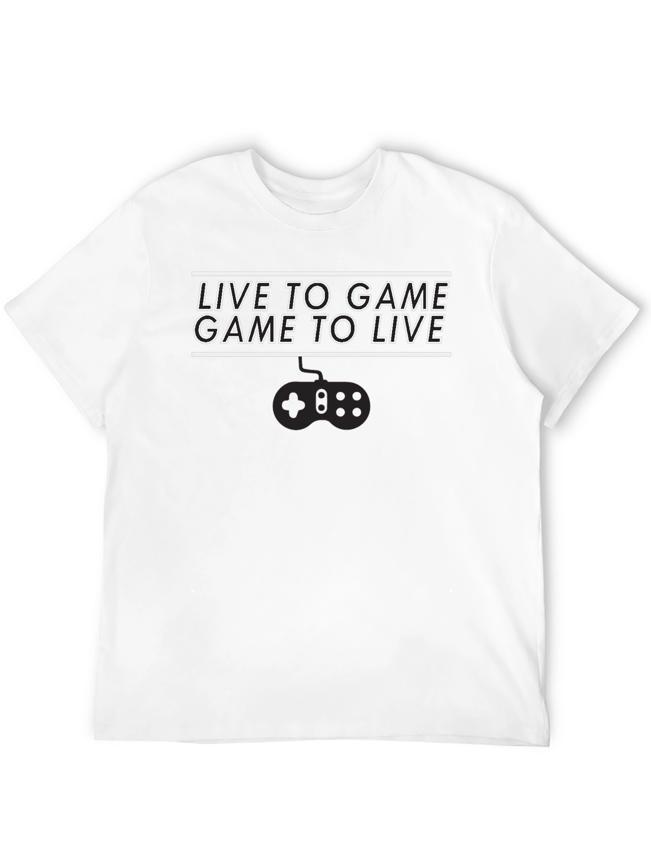 Live to Game Black T-Shirt