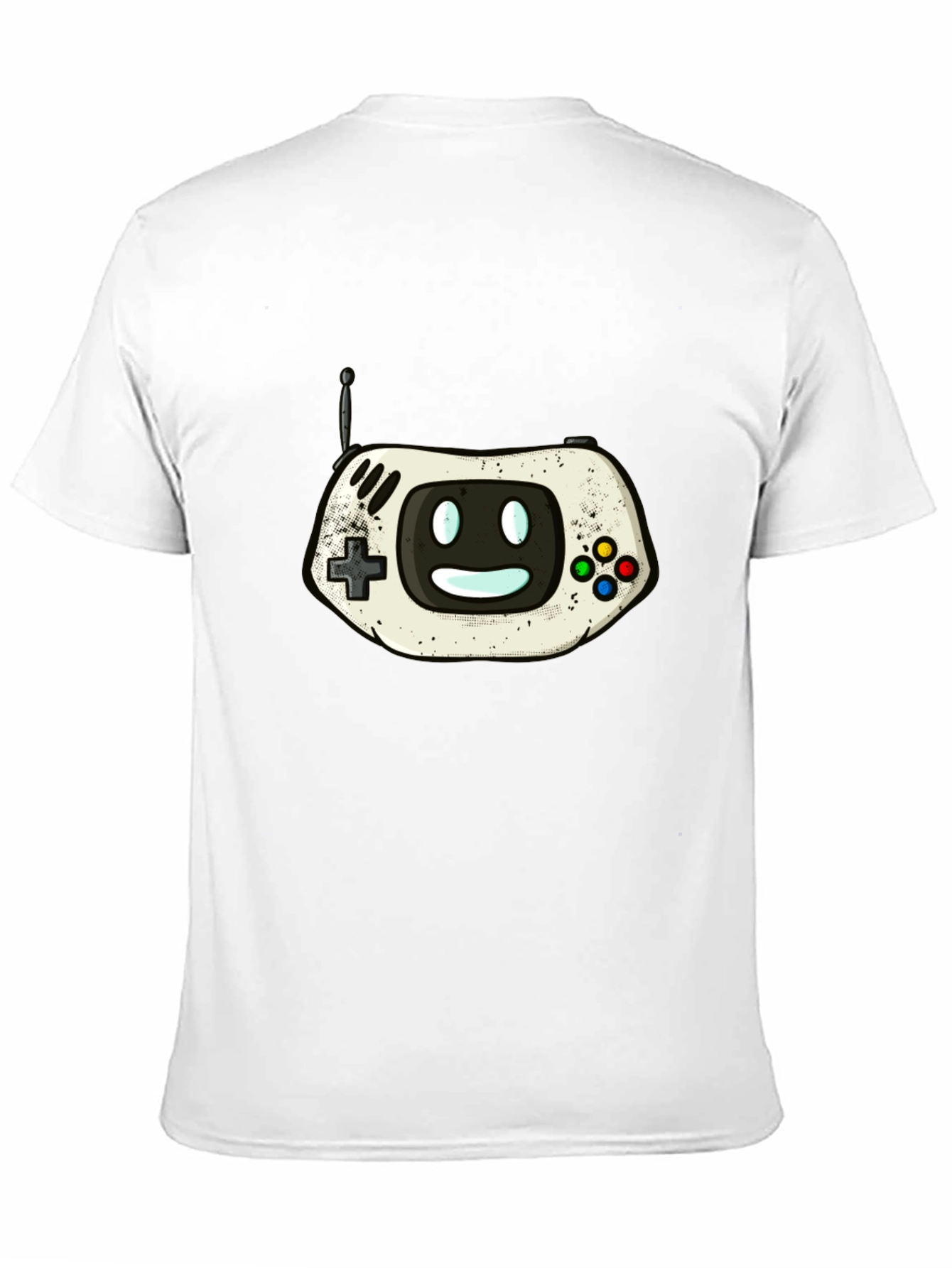 Retro Gaming Console Graphic Tee - Black