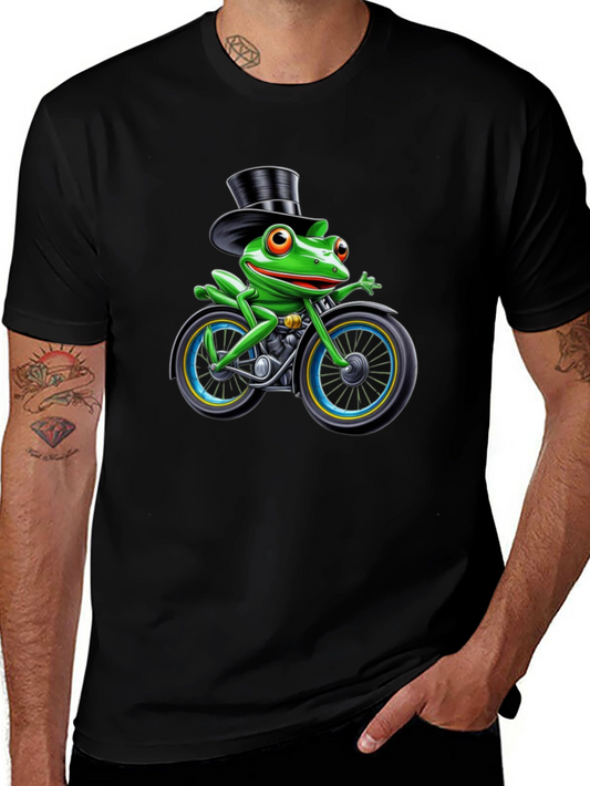 Frog on Motorcycle Graphic Tee - Cool & Unique Design