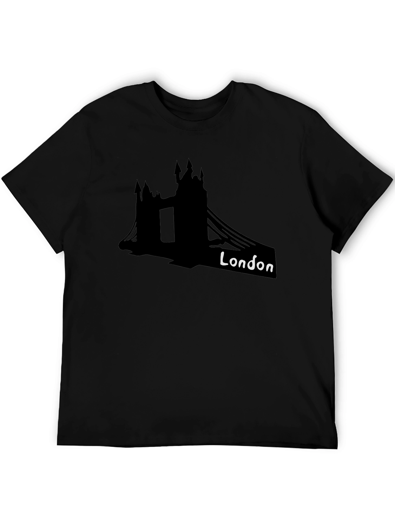 London Bridge Black Graphic T-Shirt