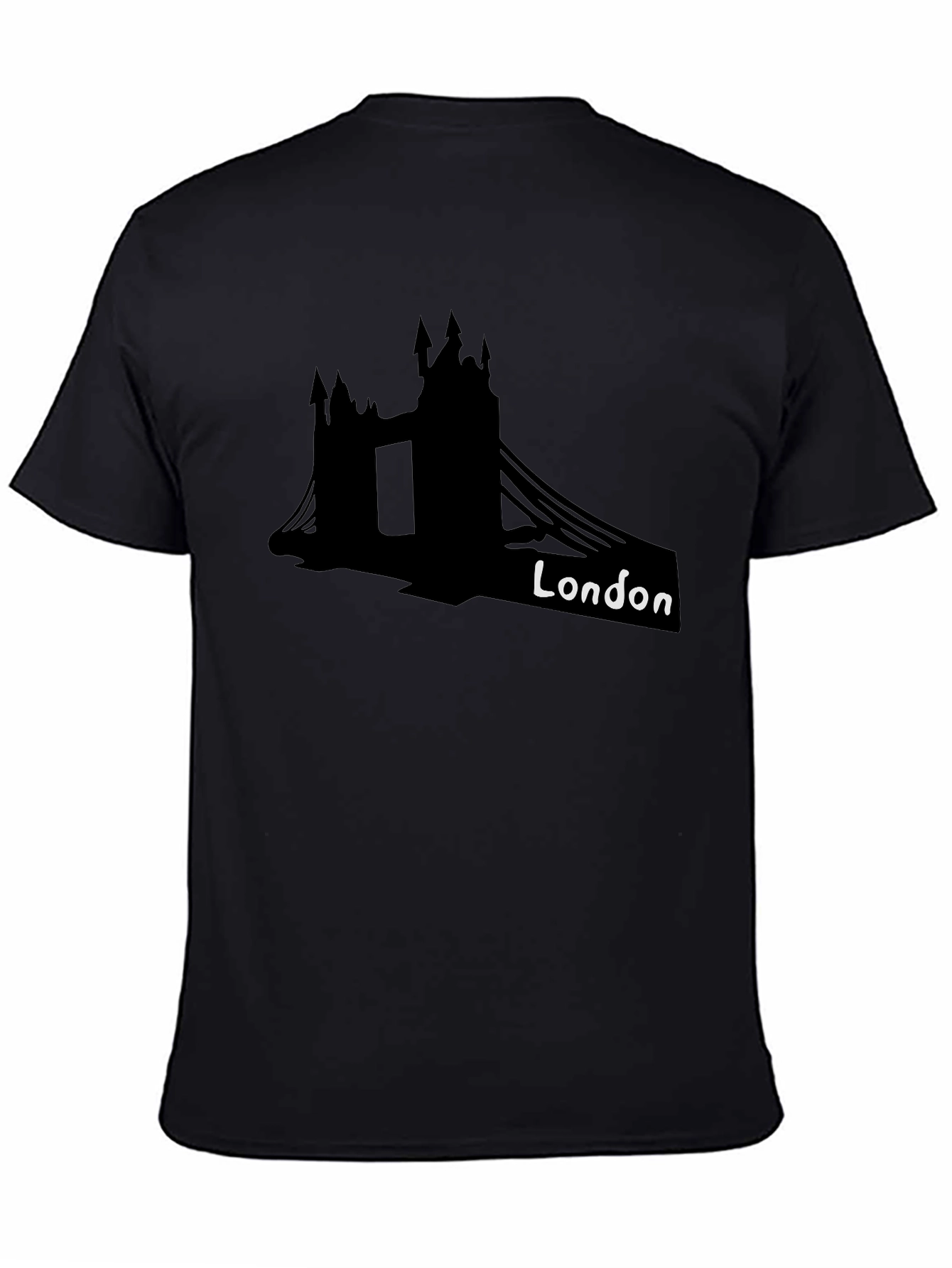 London Bridge Black Graphic T-Shirt