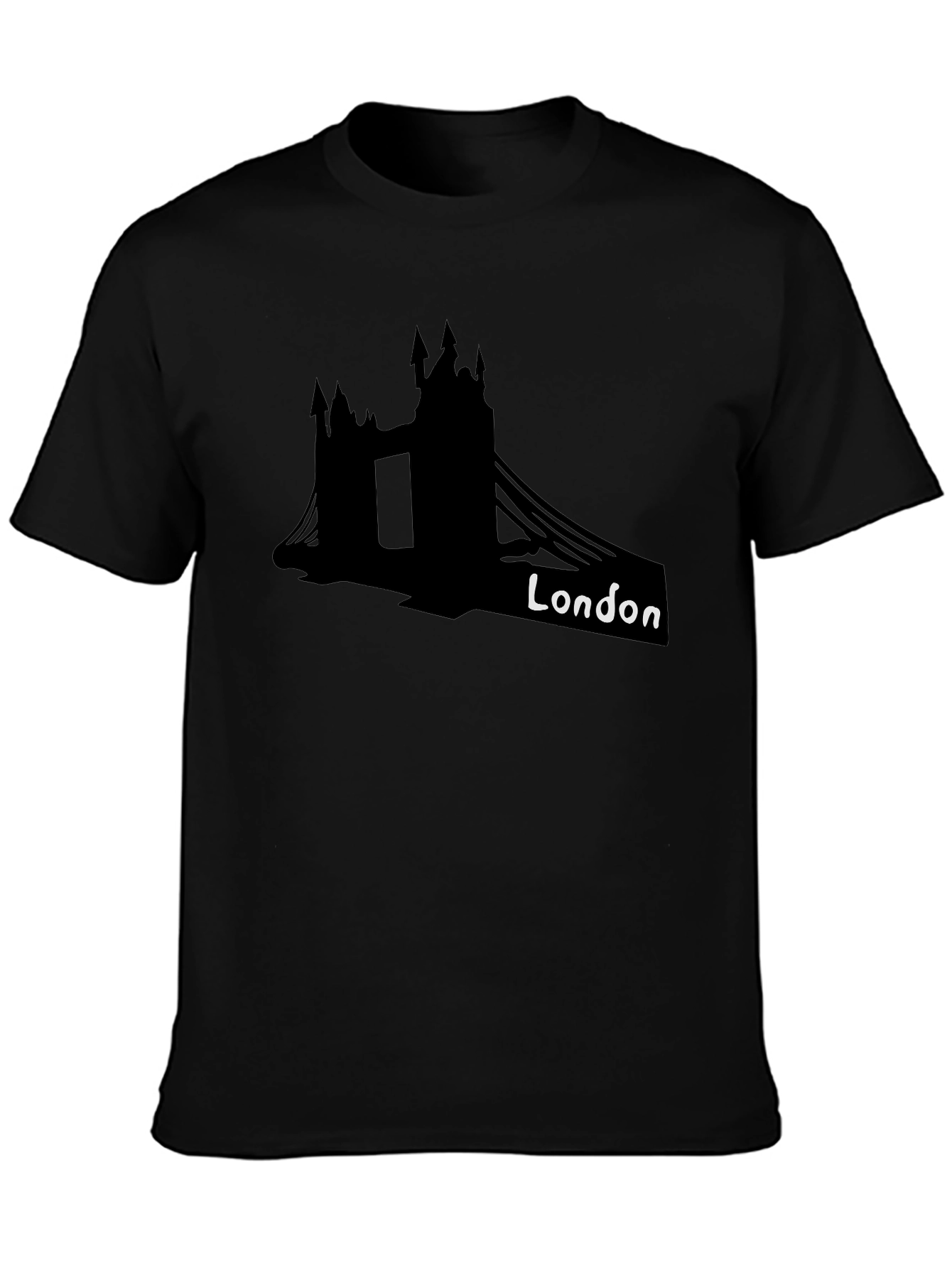 London Bridge Black Graphic T-Shirt
