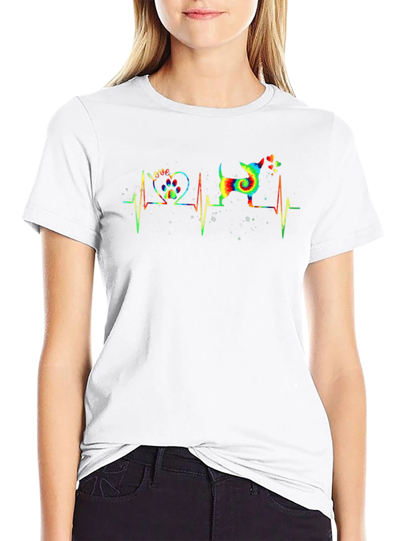 Dog Love Heartbeat T-Shirt