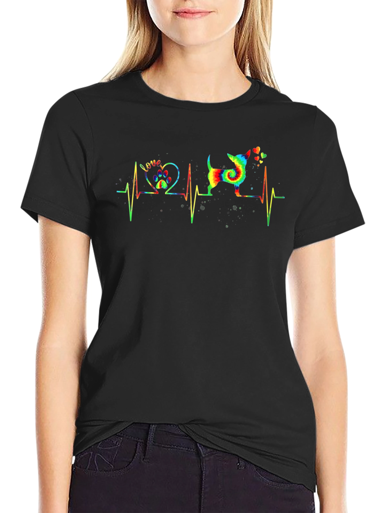 Dog Love Heartbeat T-Shirt