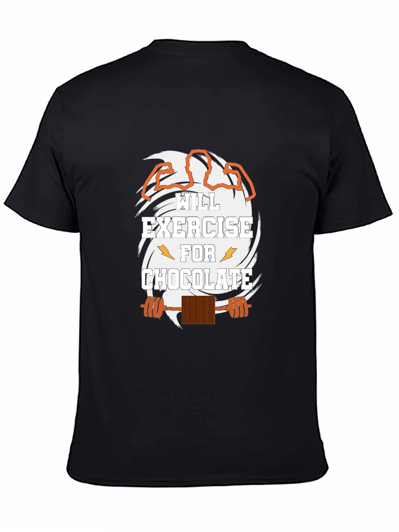 Exercise for Chocolate Black Graphic T-Shirt