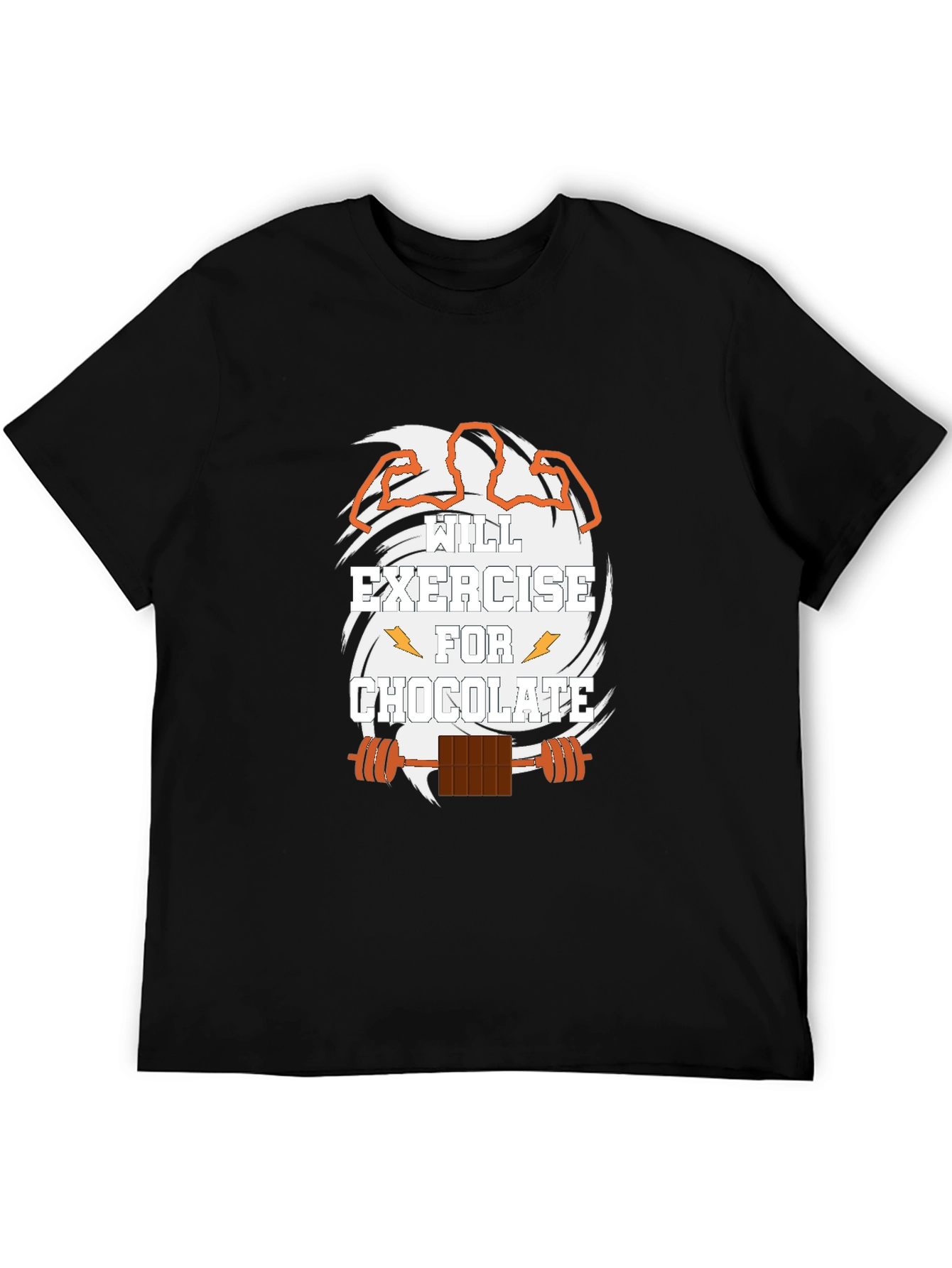 Exercise for Chocolate Black Graphic T-Shirt