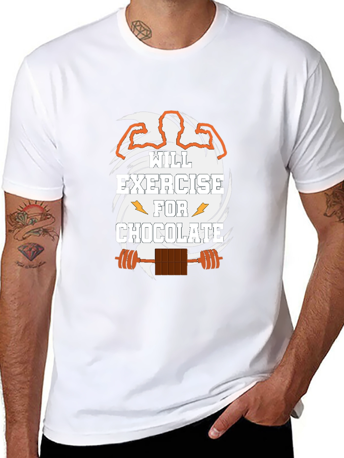 Exercise for Chocolate Black Graphic T-Shirt