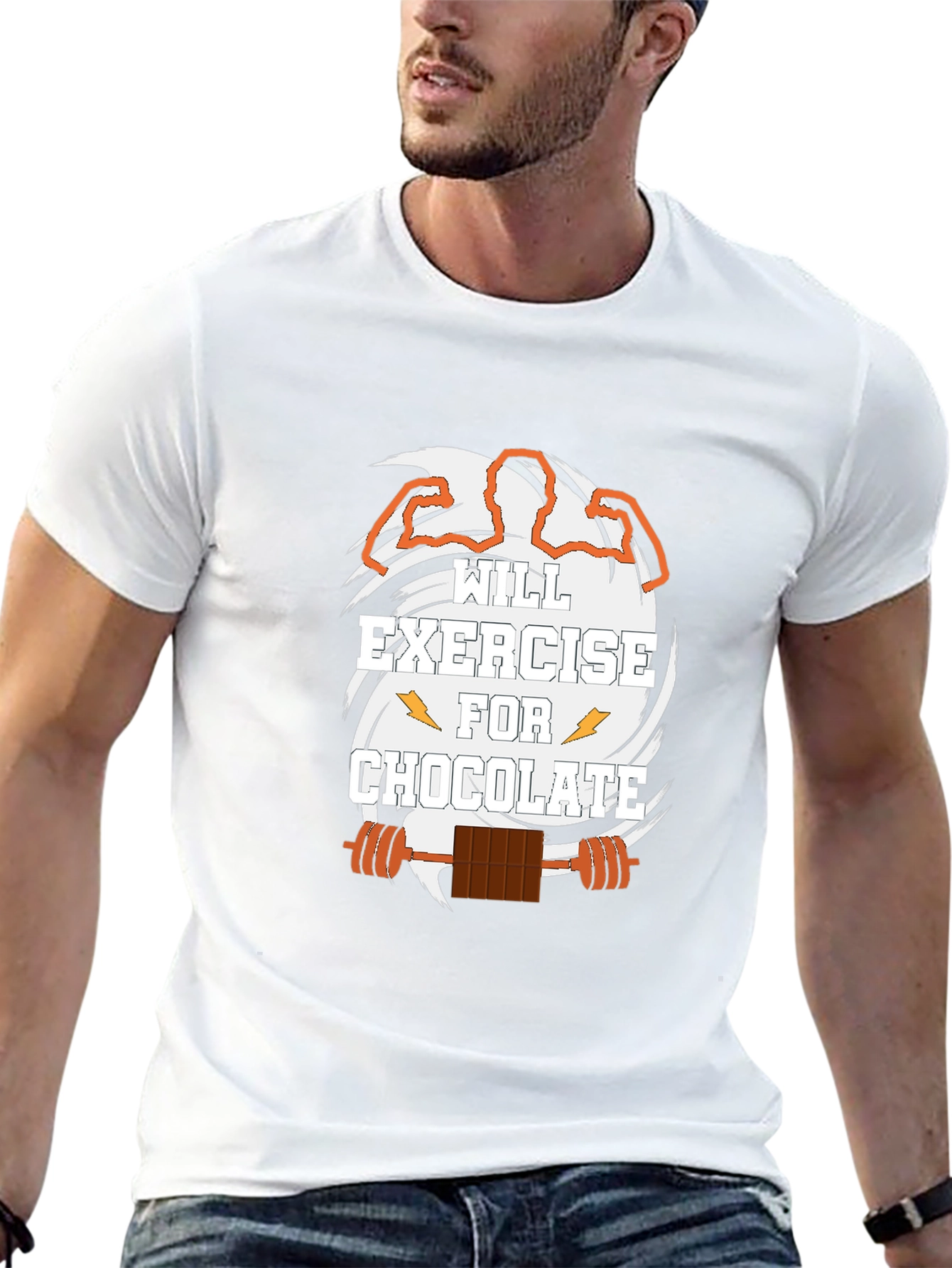 Exercise for Chocolate Black Graphic T-Shirt
