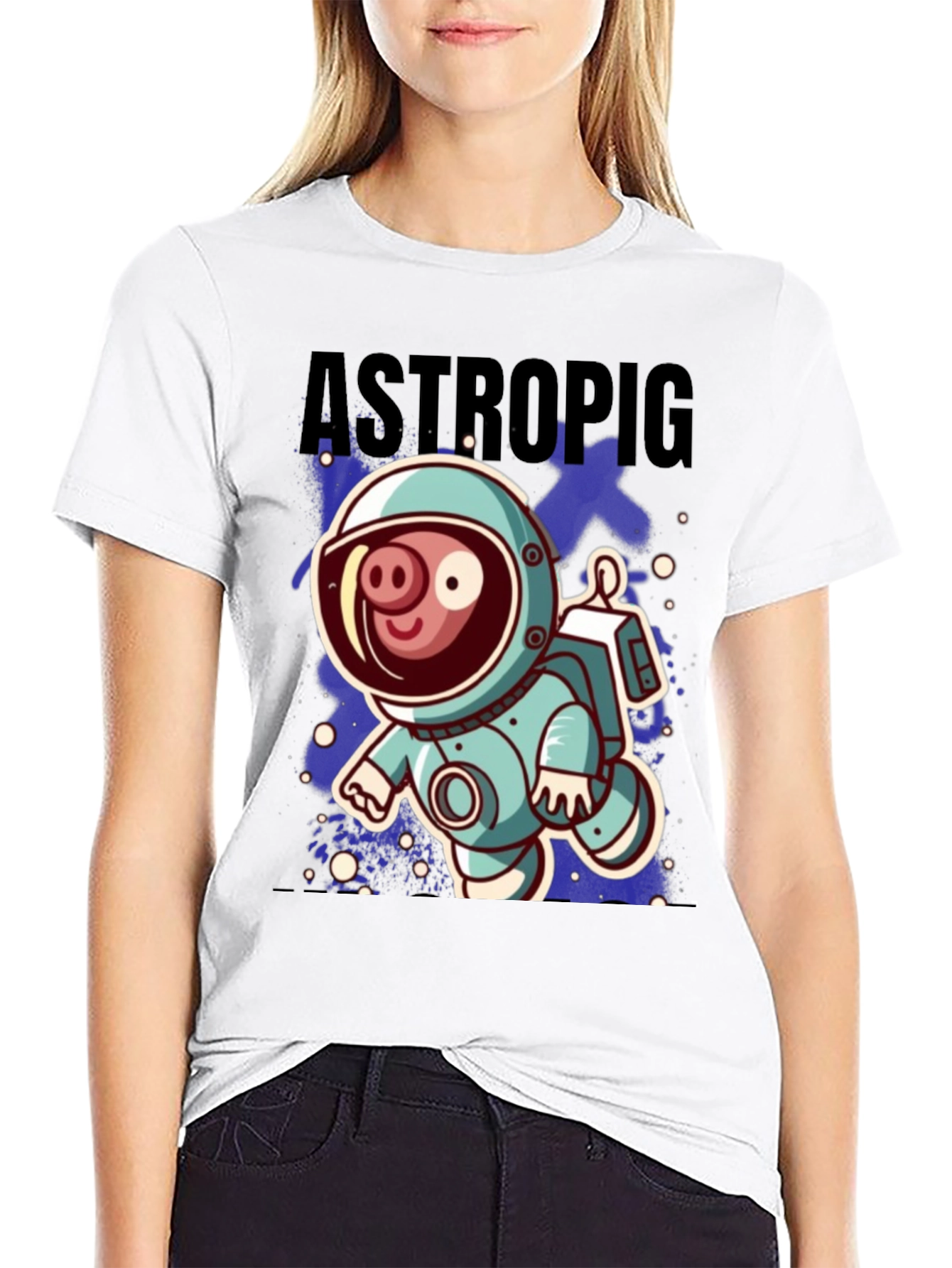Astro Pig Graphic Tee - Space Adventure Shirt