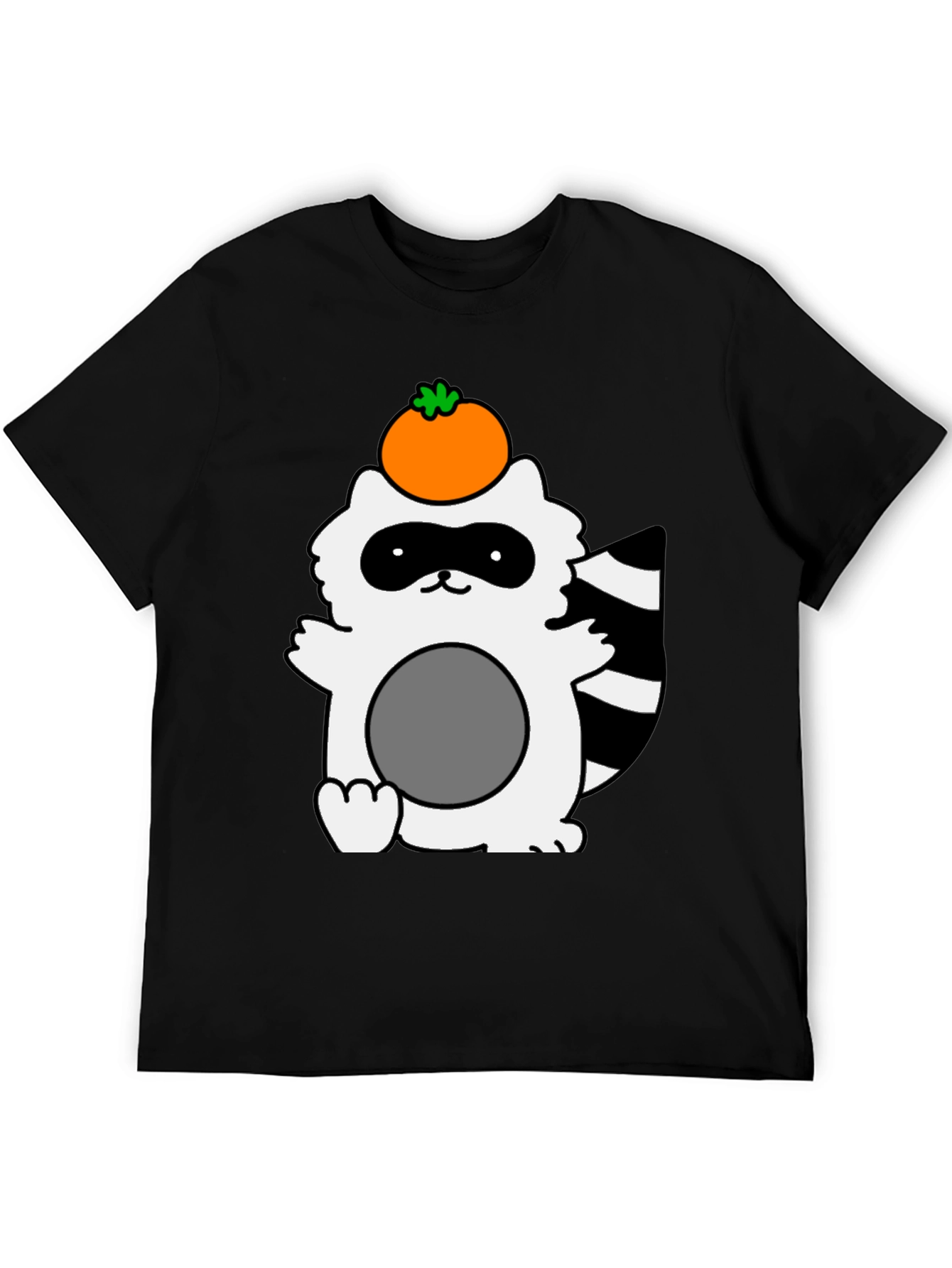 Cute Raccoon with Orange Fruit T-Shirt