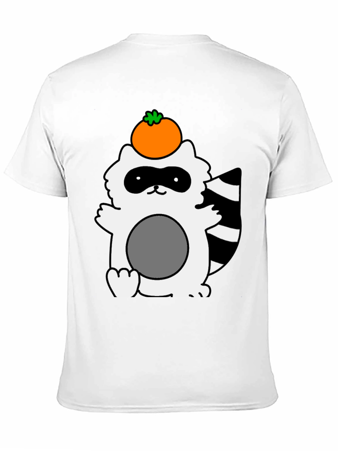 Cute Raccoon with Orange Fruit T-Shirt