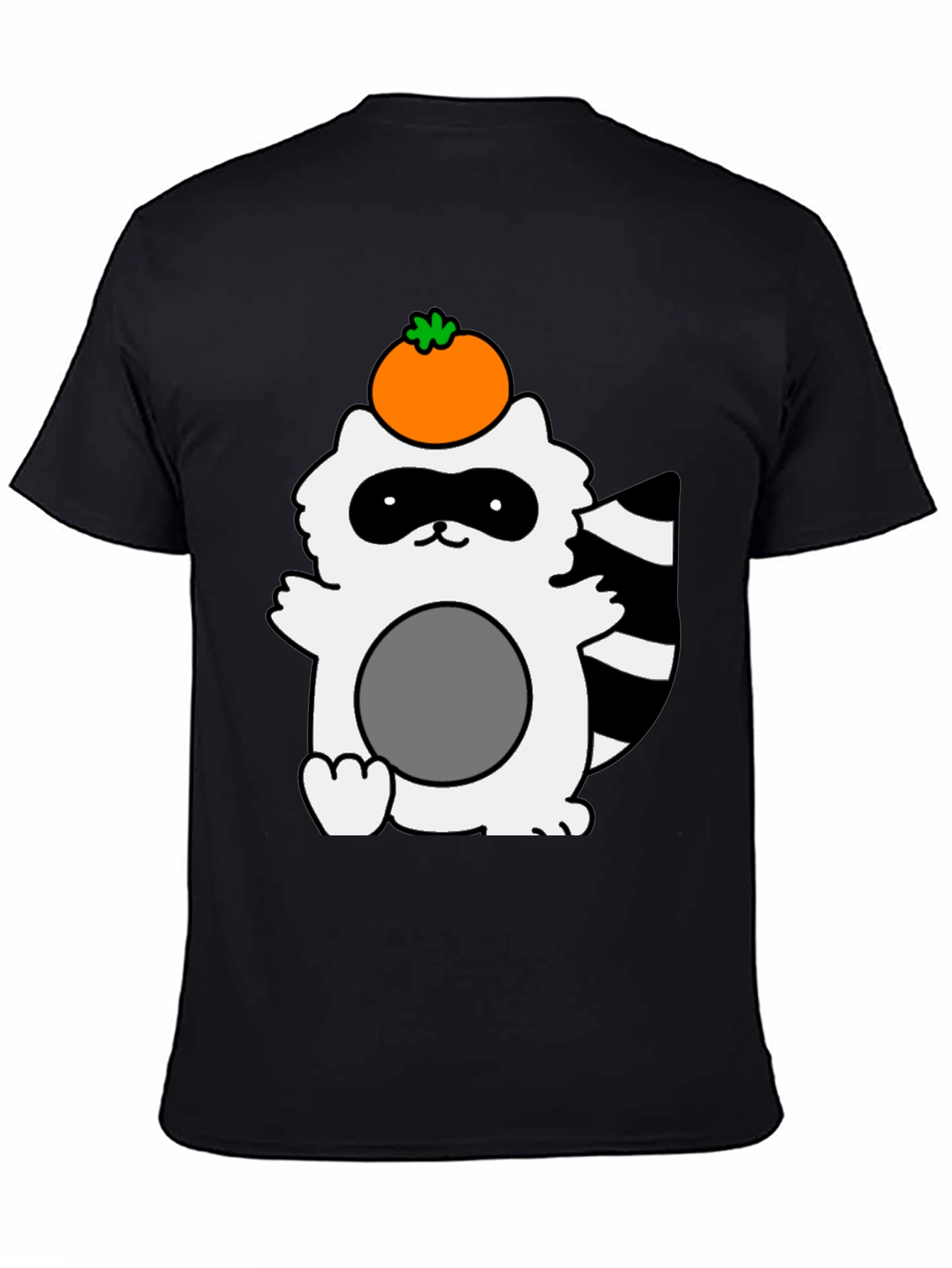 Cute Raccoon with Orange Fruit T-Shirt