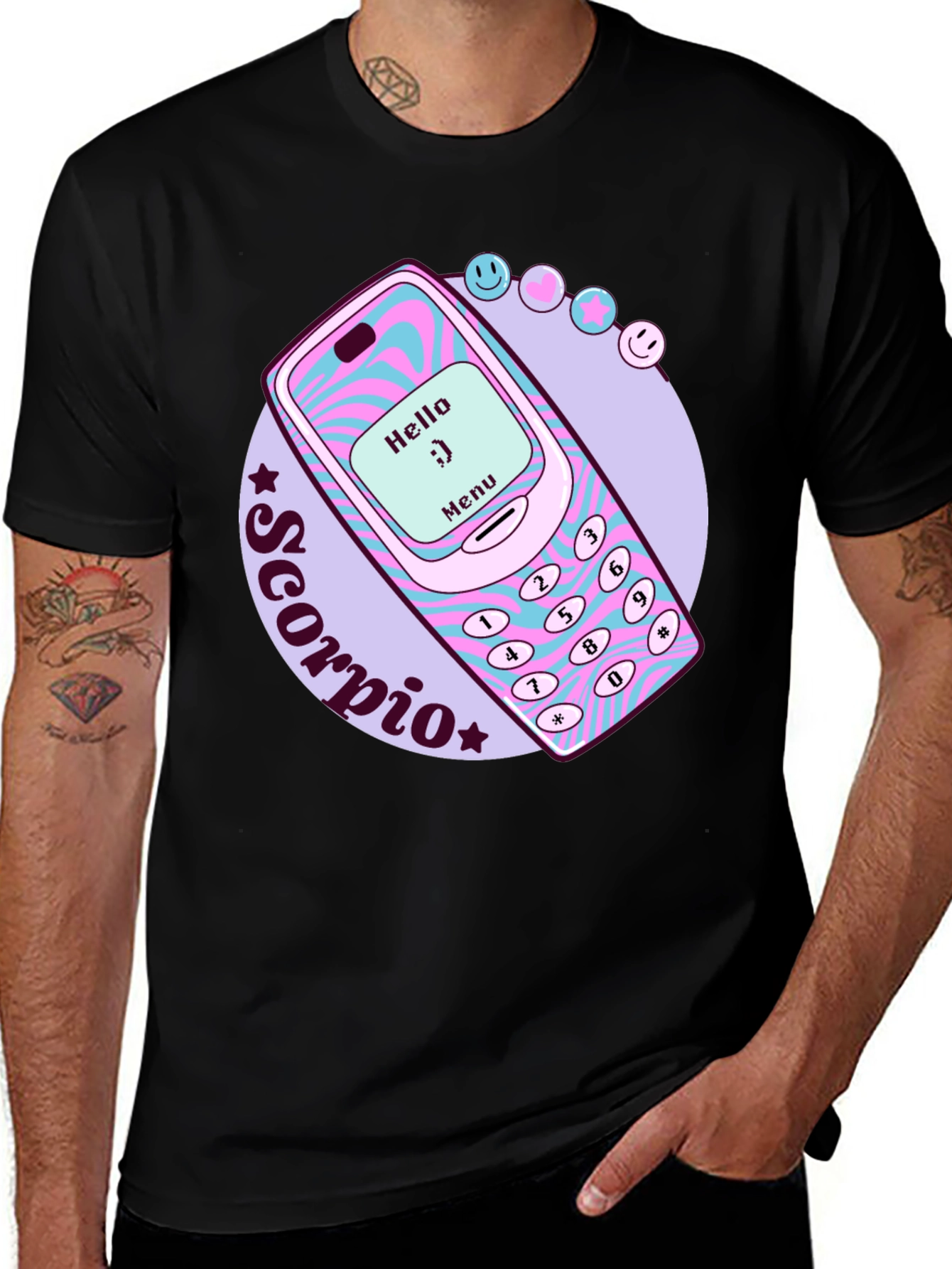 Retro Scorpio Zodiac Sign T-Shirt