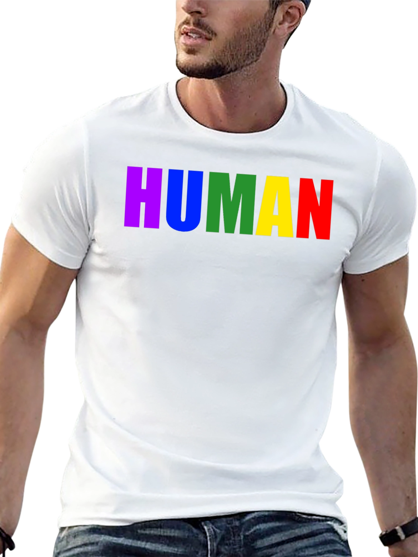 Rainbow HUMAN T-Shirt - Pride & Equality
