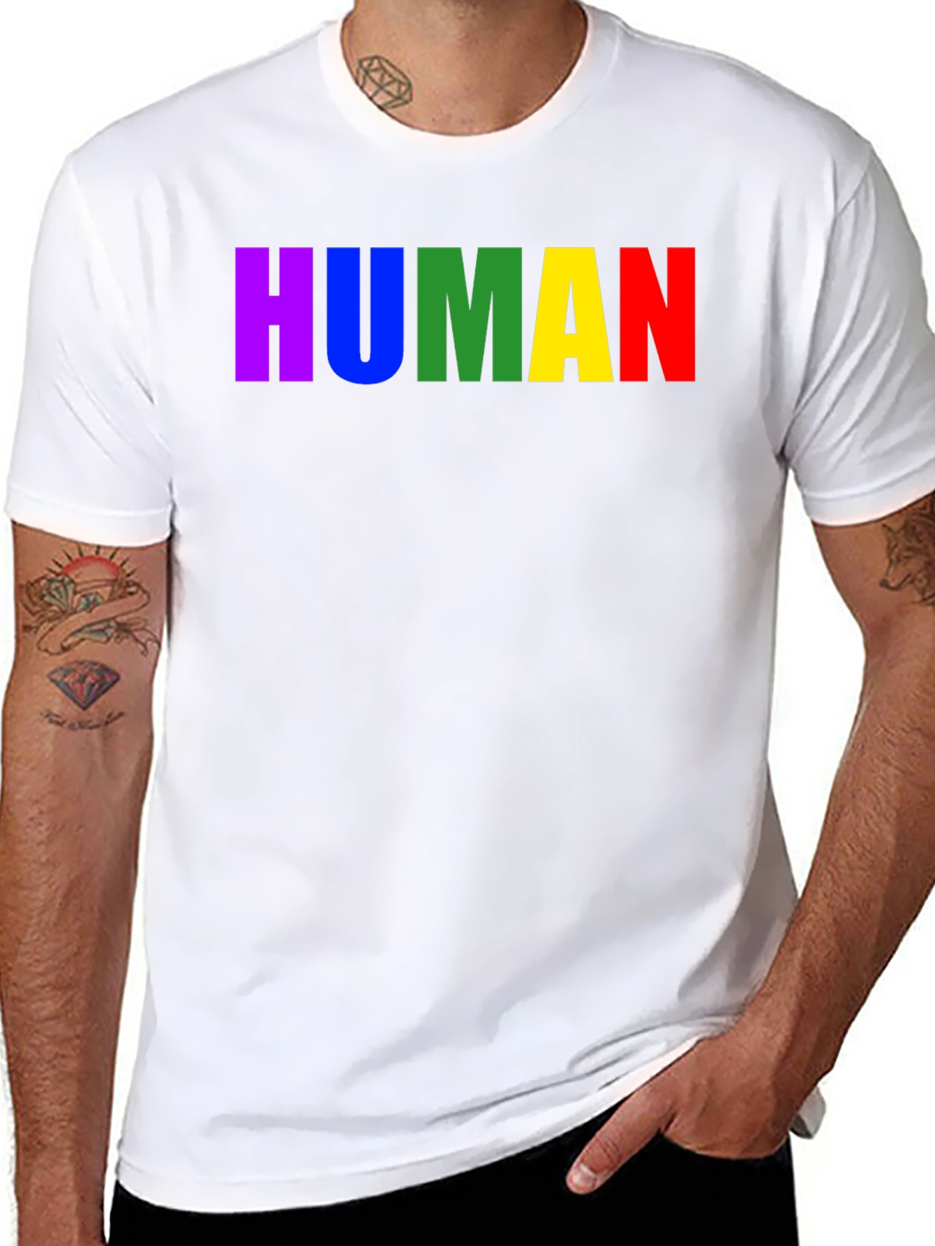 Rainbow HUMAN T-Shirt - Pride & Equality