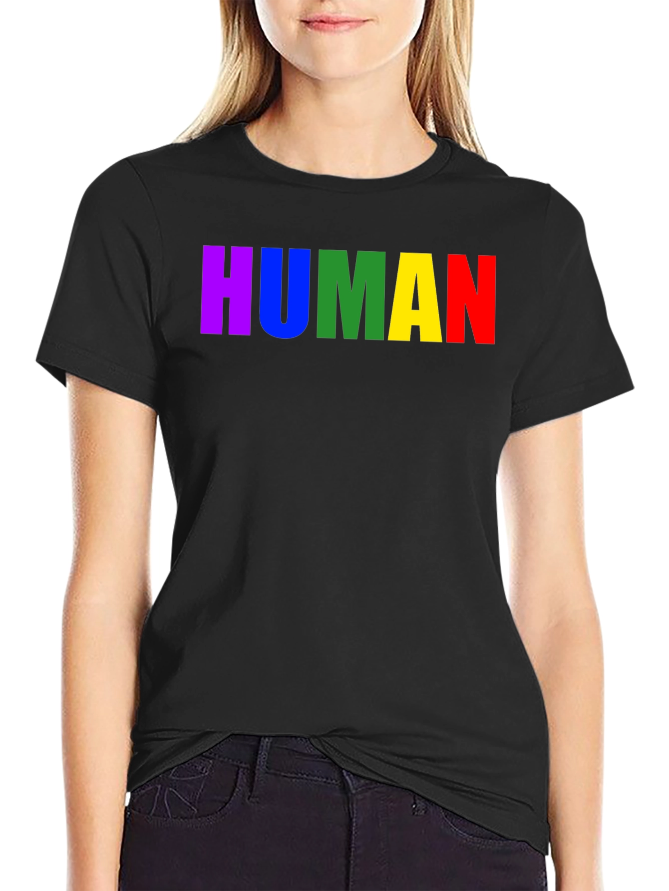 Rainbow HUMAN T-Shirt - Pride & Equality