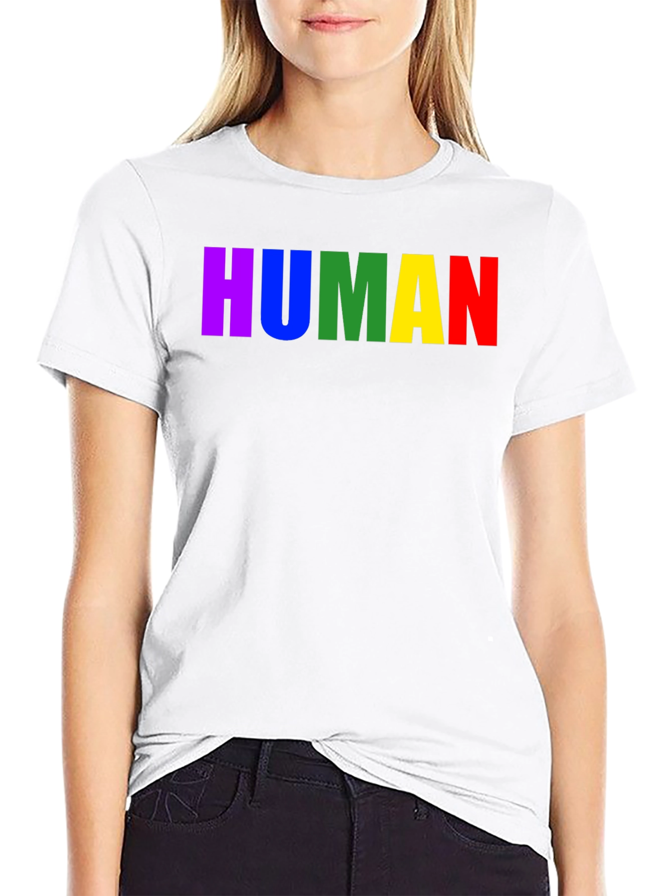 Rainbow HUMAN T-Shirt - Pride & Equality