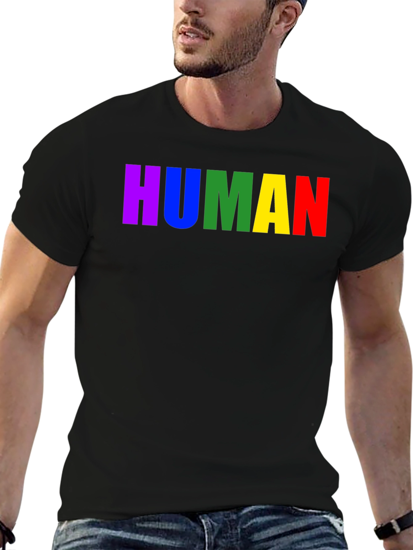 Rainbow HUMAN T-Shirt - Pride & Equality