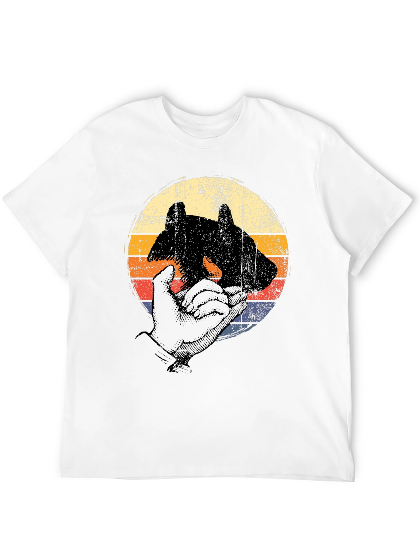 Retro Style Bear Silhouette T-Shirt