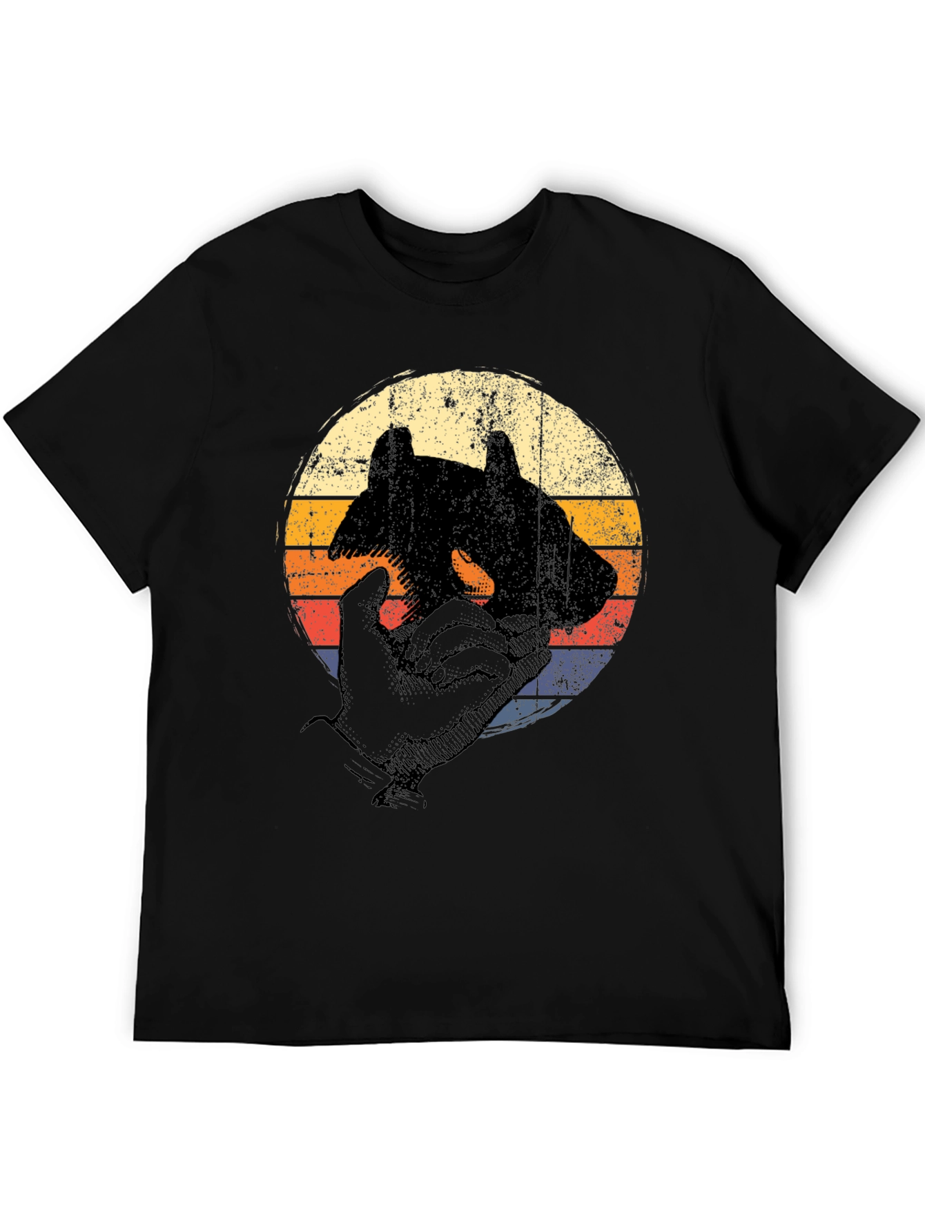 Retro Style Bear Silhouette T-Shirt