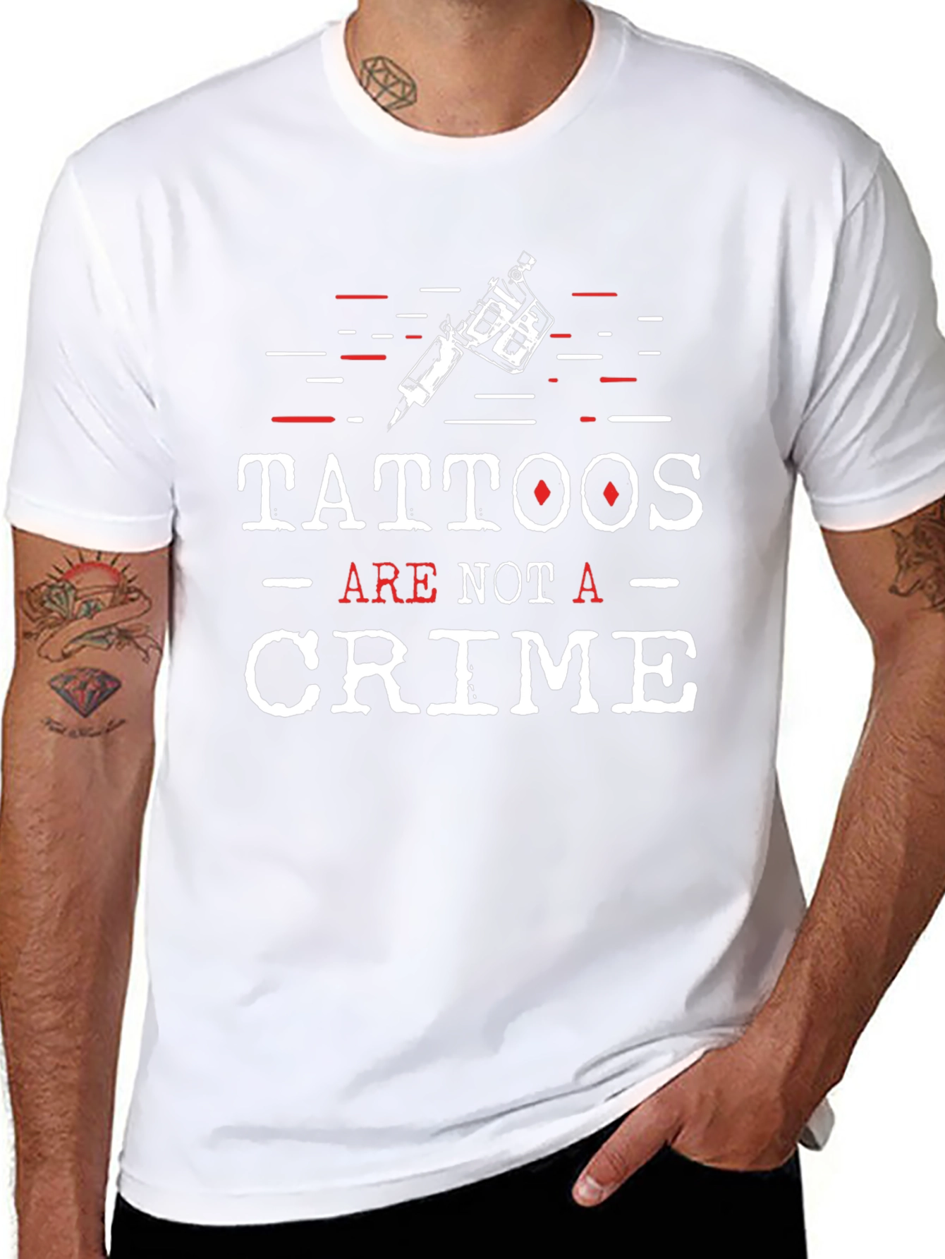 Tattoos Are Not A Crime Graphic T-Shirt
