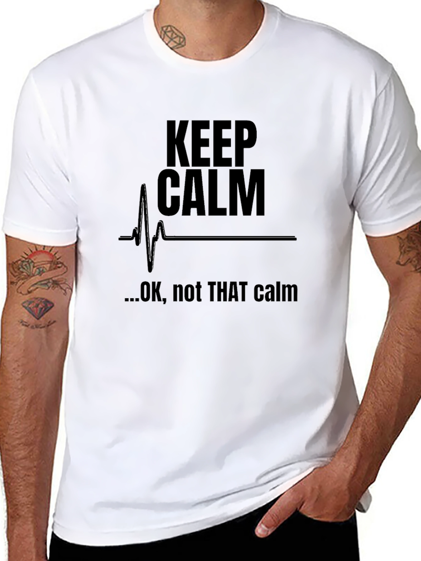 Keep Calm Funny Graphic T-Shirt
