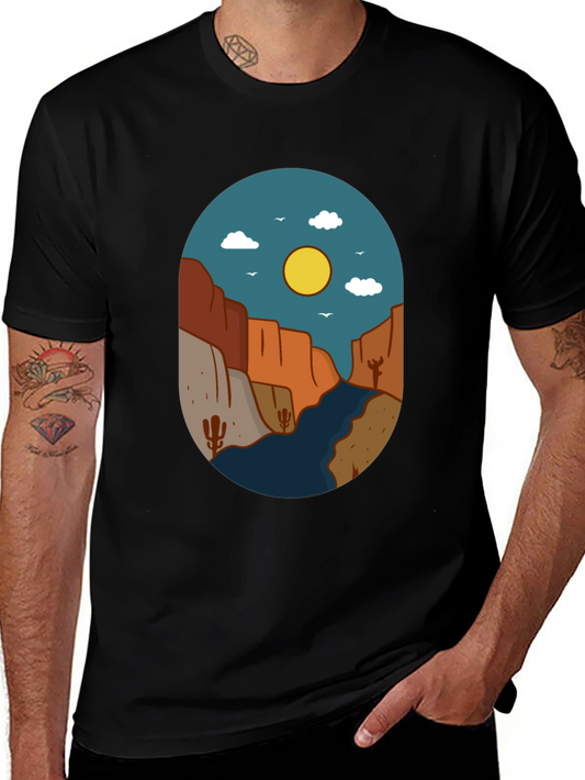 Desert Canyon Graphic Tee - Nature Inspired Design