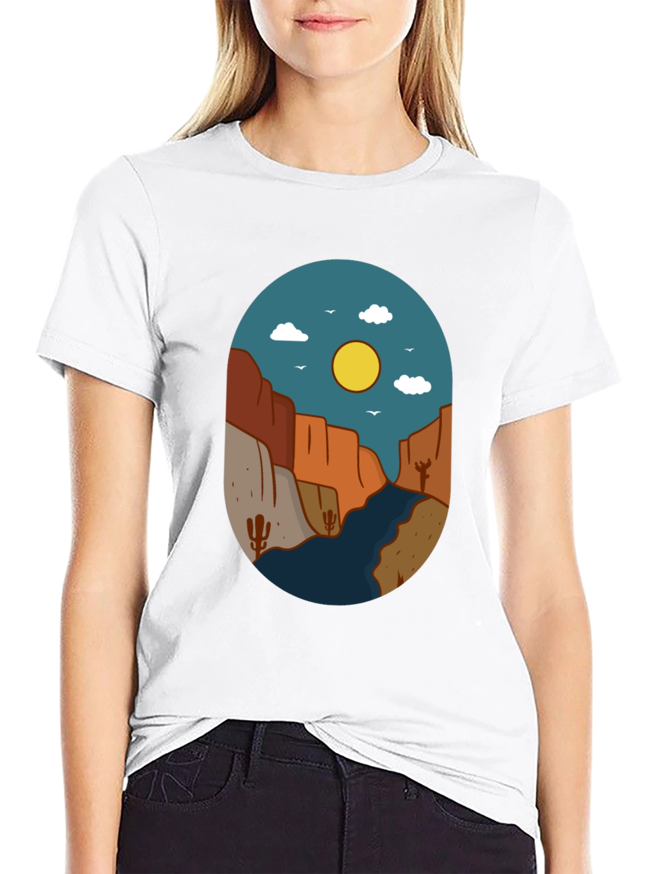 Desert Canyon Graphic Tee - Nature Inspired Design