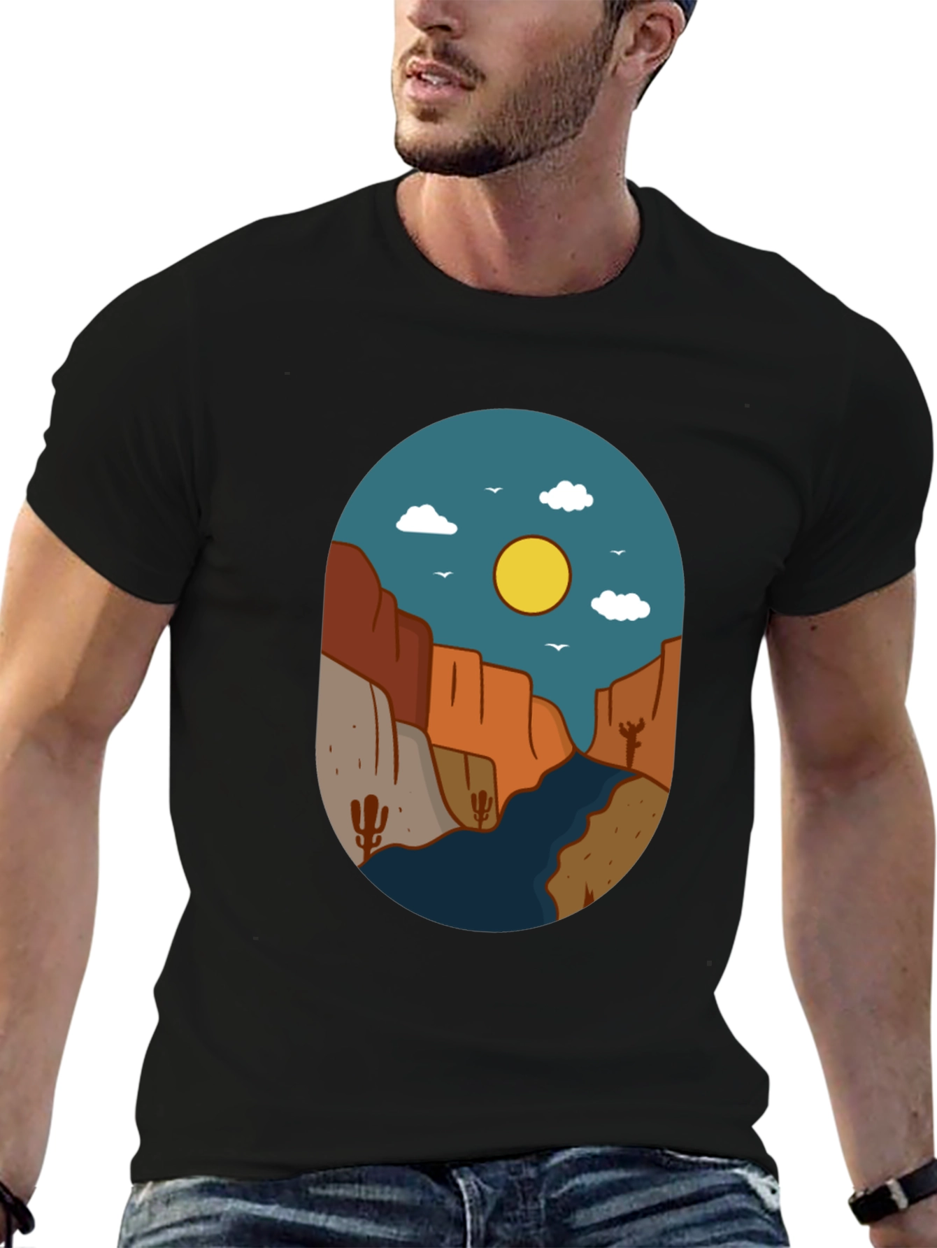 Desert Canyon Graphic Tee - Nature Inspired Design