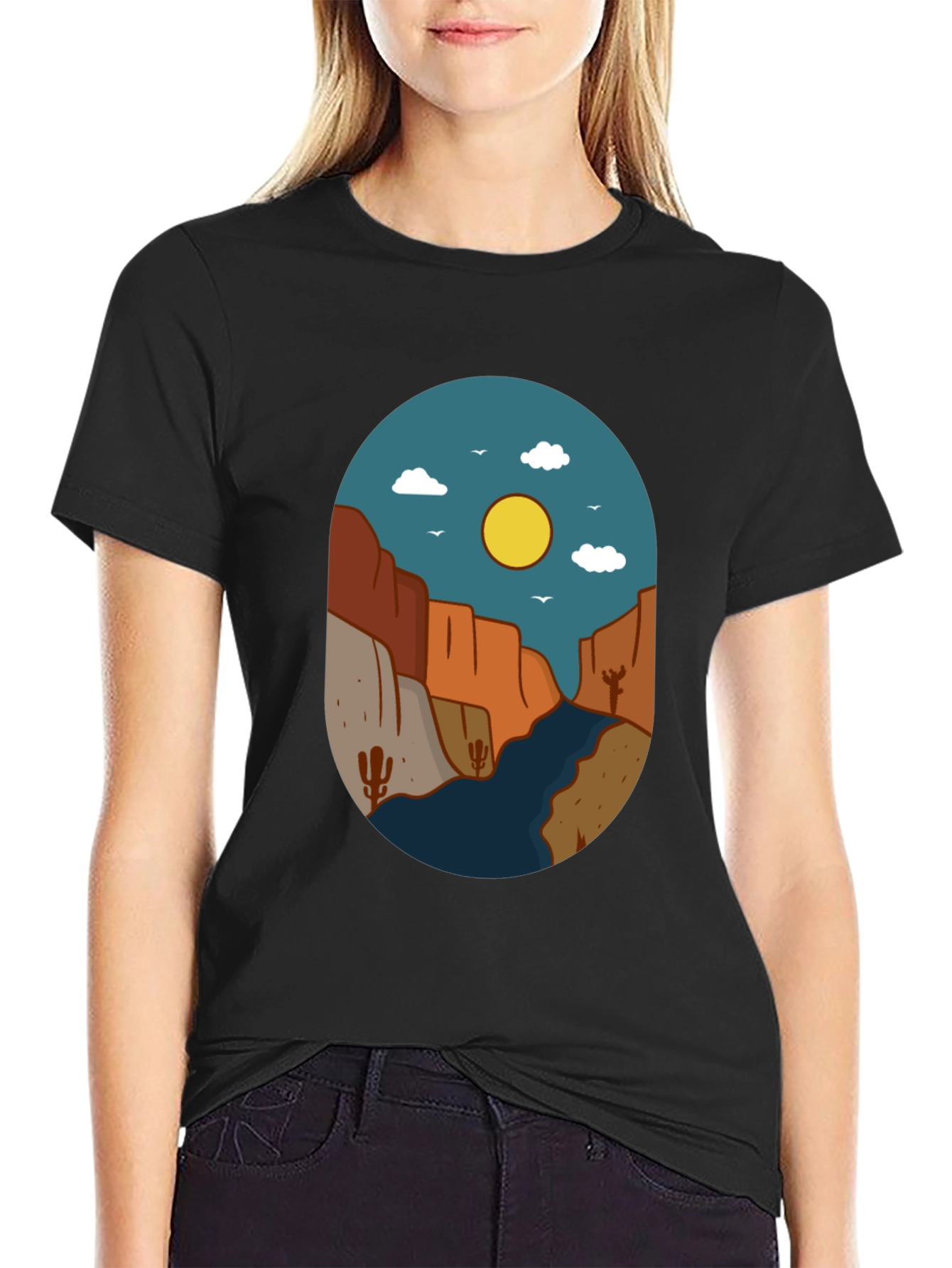 Desert Canyon Graphic Tee - Nature Inspired Design
