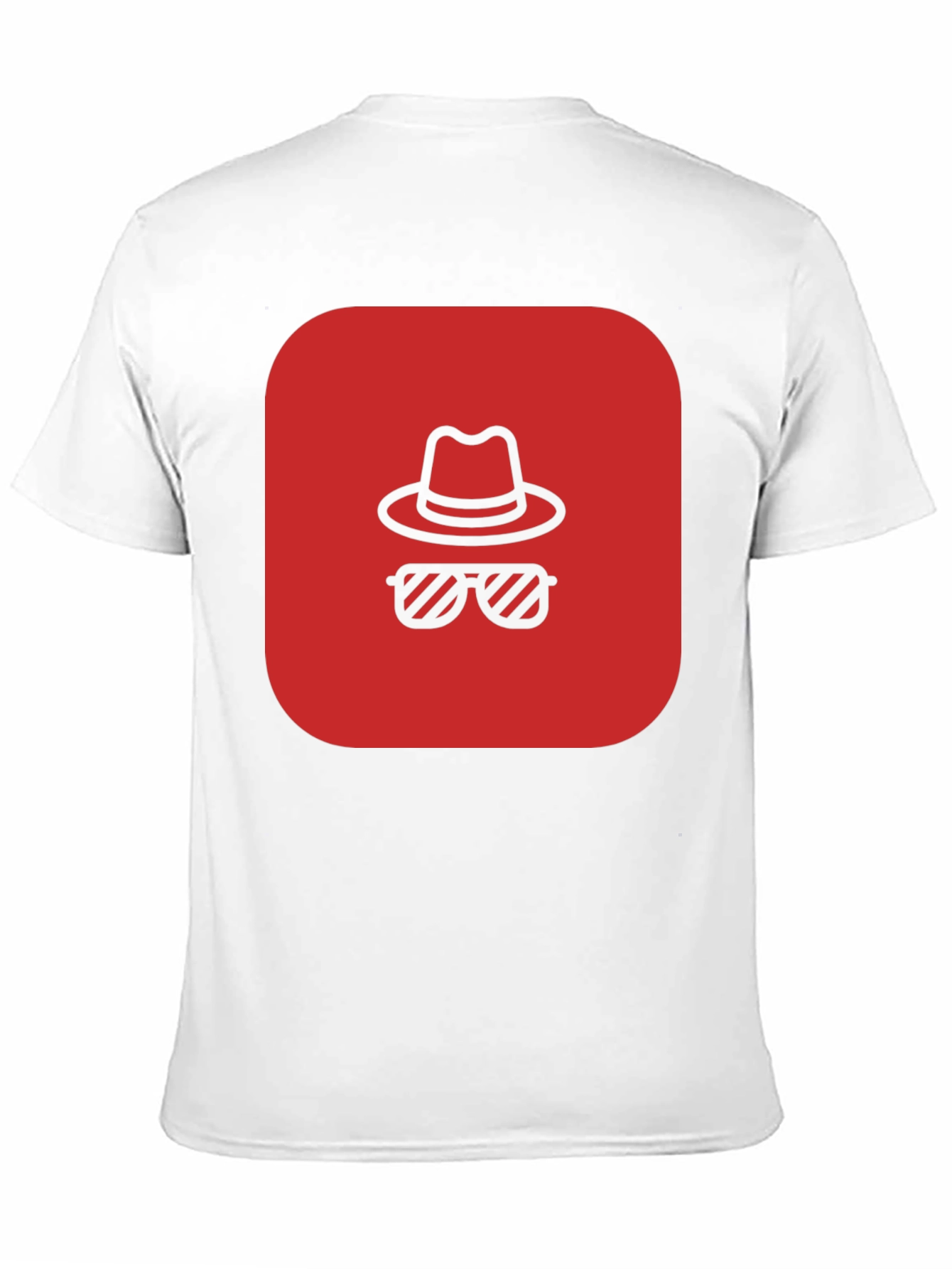 Red Spy Icon Black T-Shirt