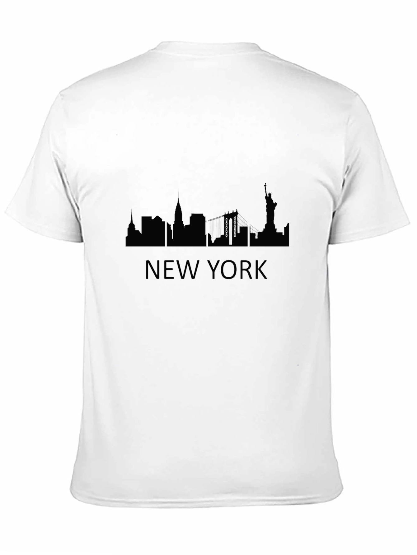New York Skyline Black T-Shirt