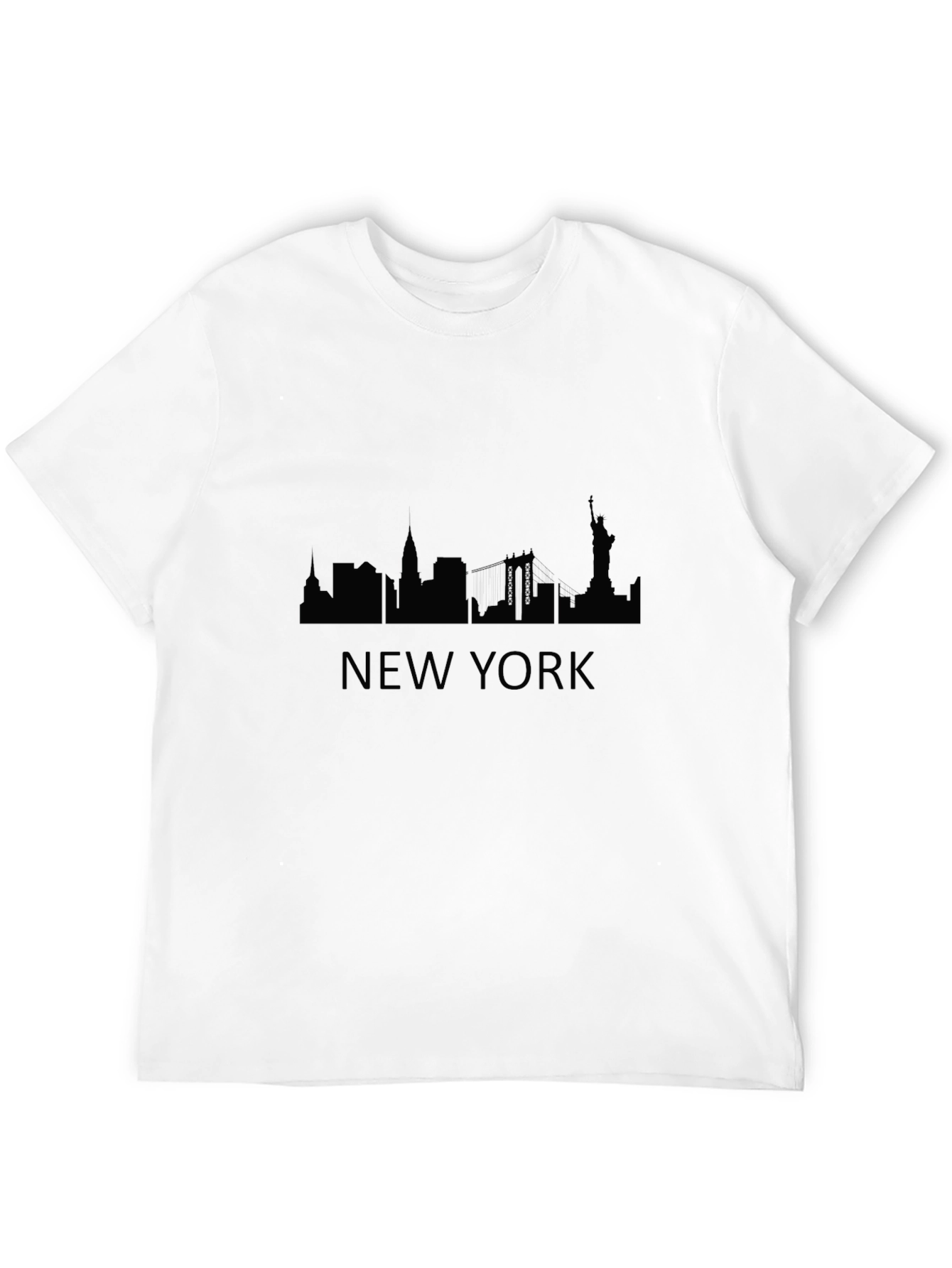 New York Skyline Black T-Shirt