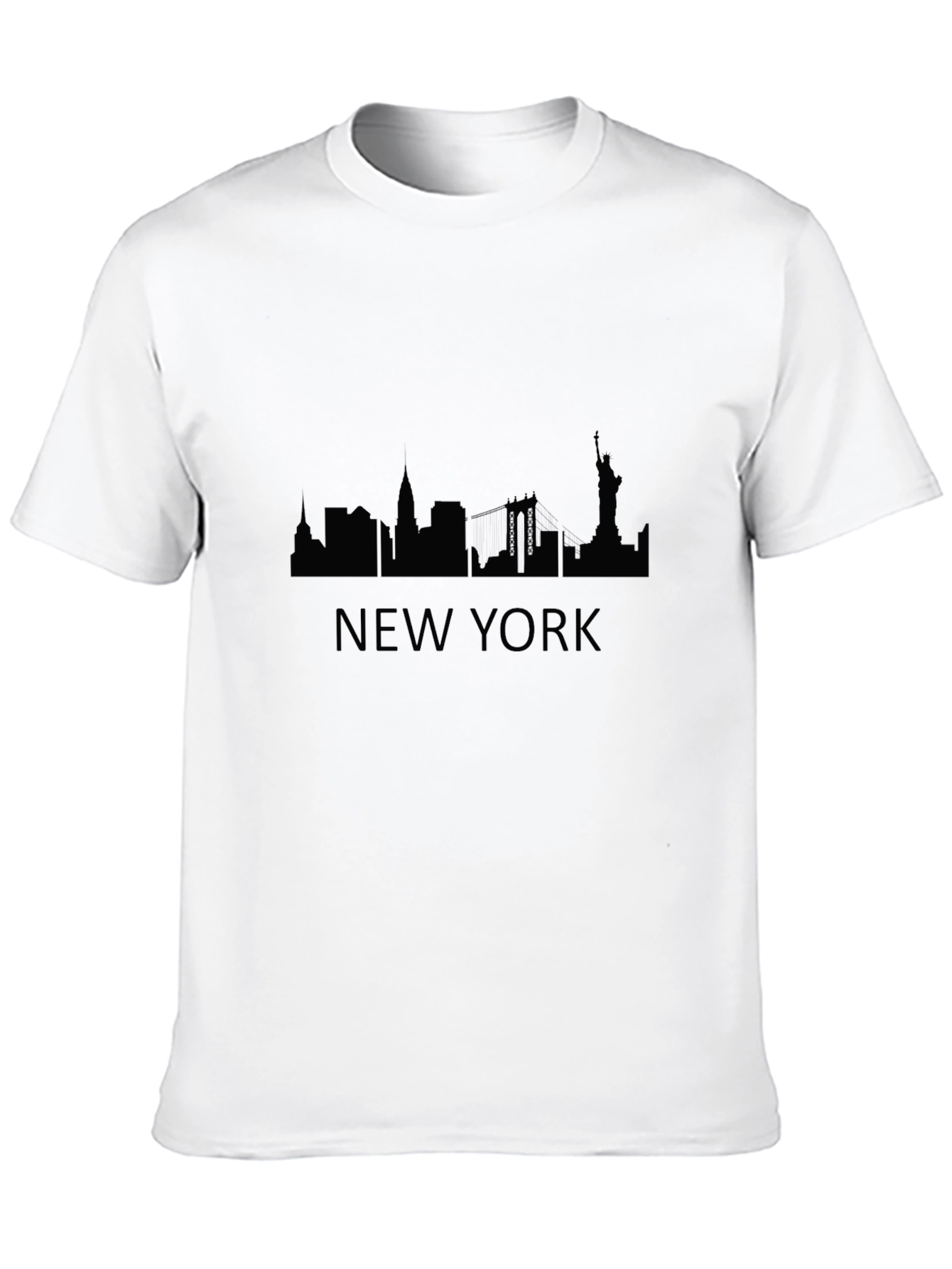 New York Skyline Black T-Shirt