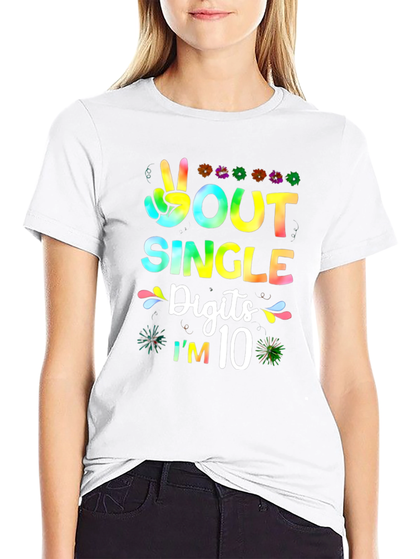 Peace Out Single Digits Im 10 T-Shirt