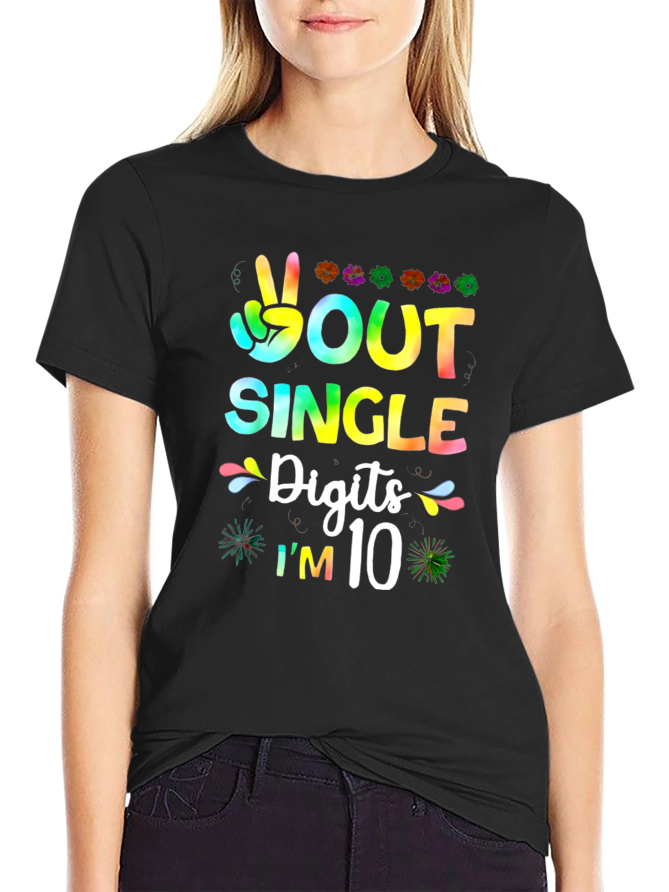Peace Out Single Digits Im 10 T-Shirt