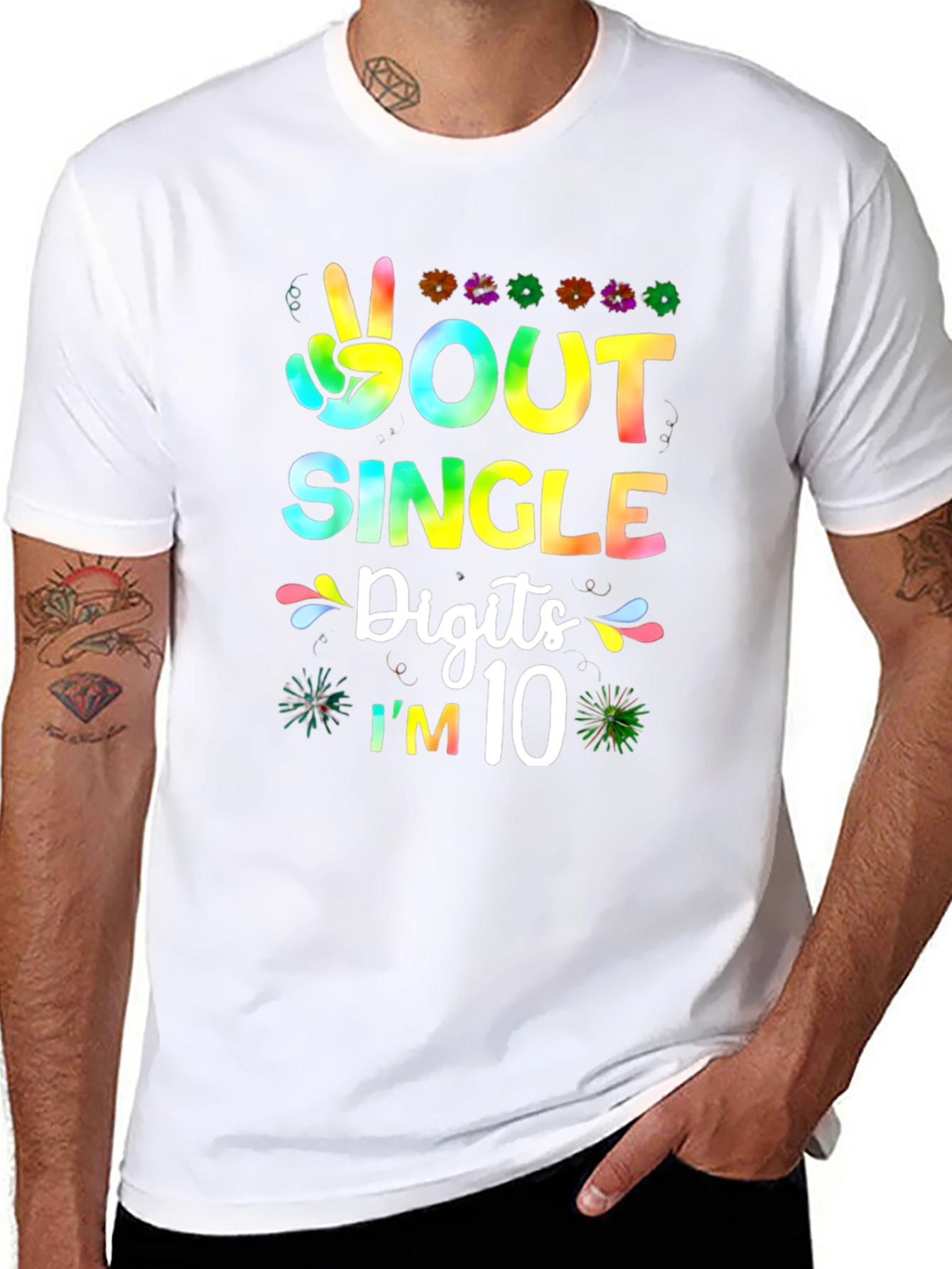 Peace Out Single Digits Im 10 T-Shirt