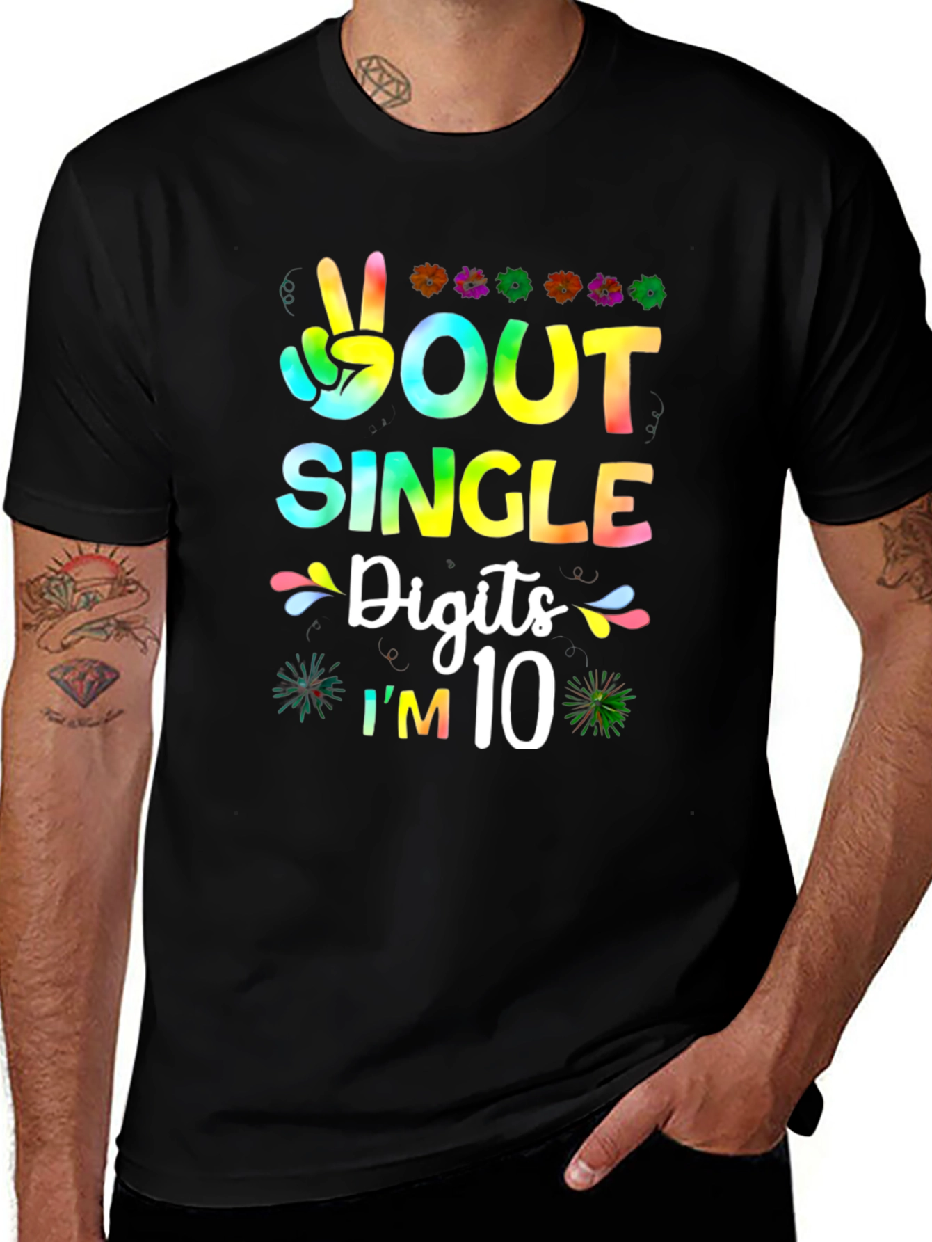 Peace Out Single Digits Im 10 T-Shirt