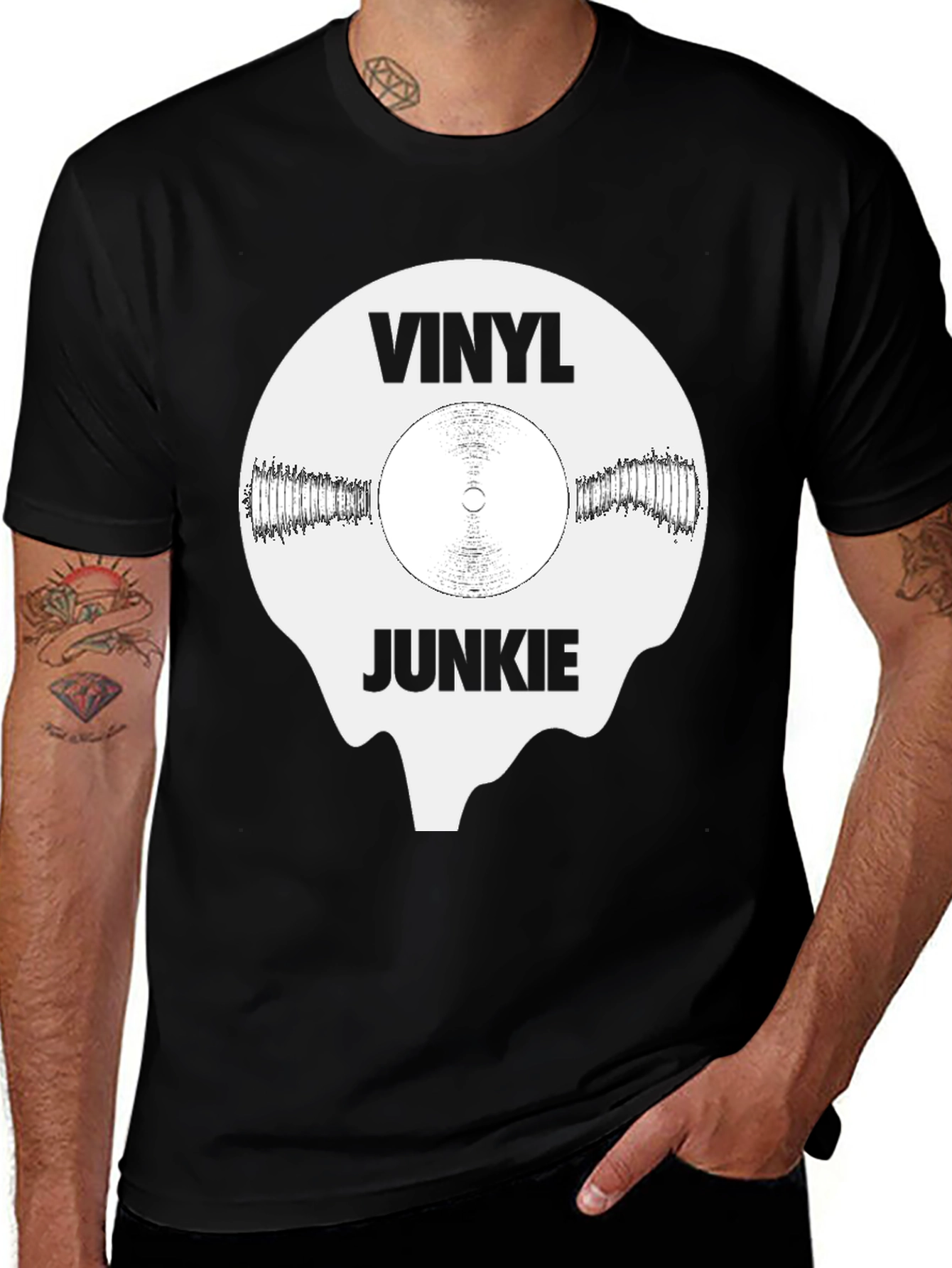 Vinyl Junkie Graphic T-Shirt