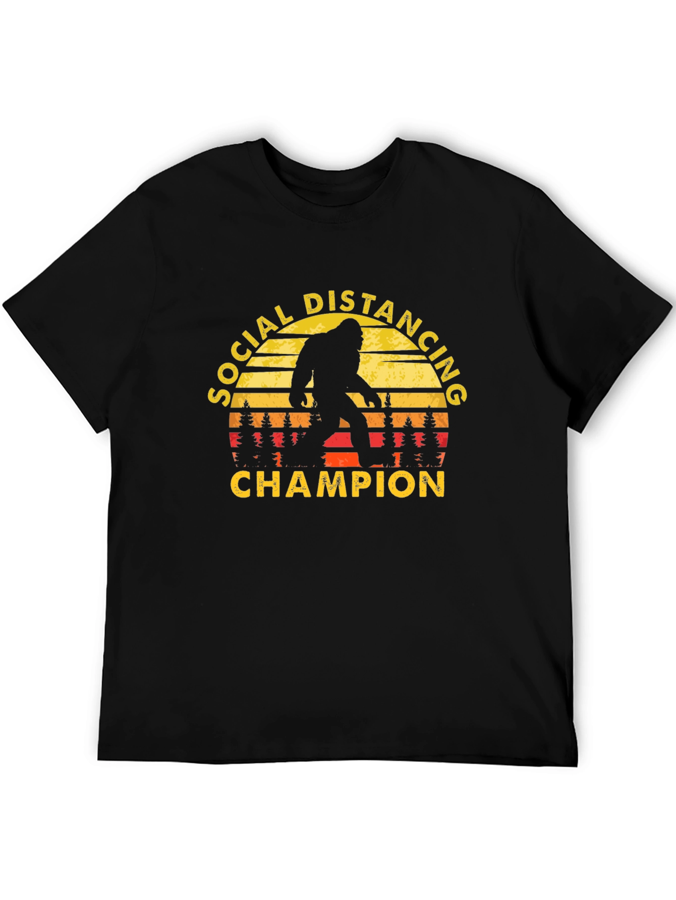 Social Distancing Champion Bigfoot T-Shirt