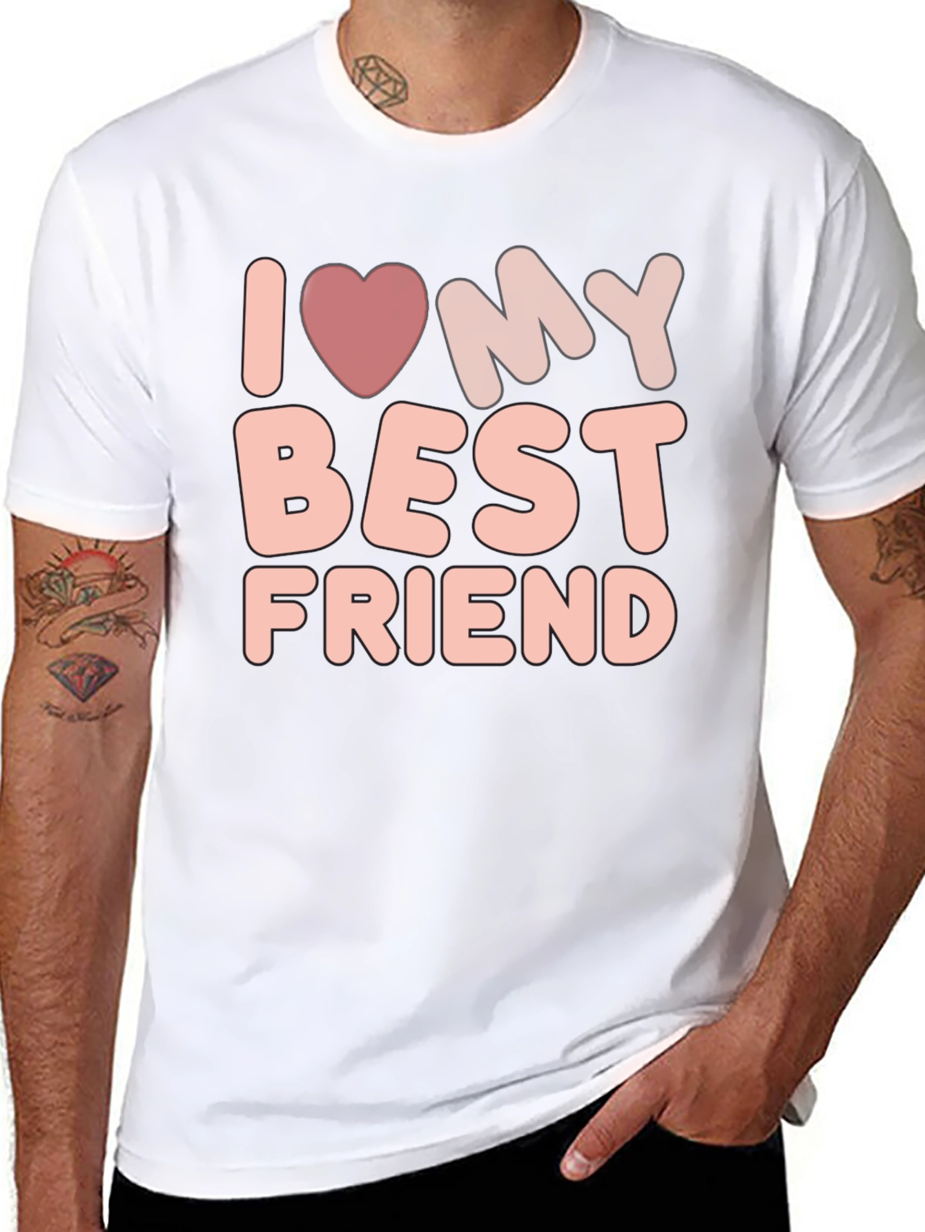 I Love My Best Friend Graphic Tee - Unisex