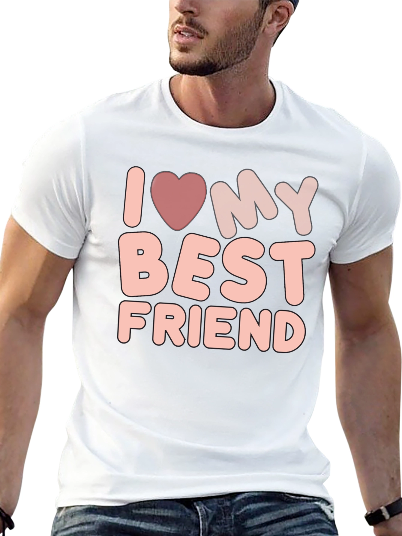 I Love My Best Friend Graphic Tee - Unisex