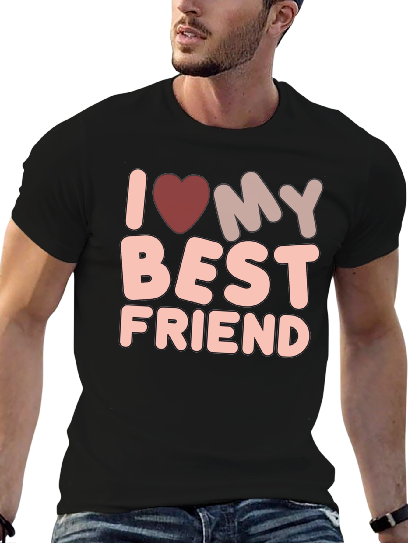 I Love My Best Friend Graphic Tee - Unisex