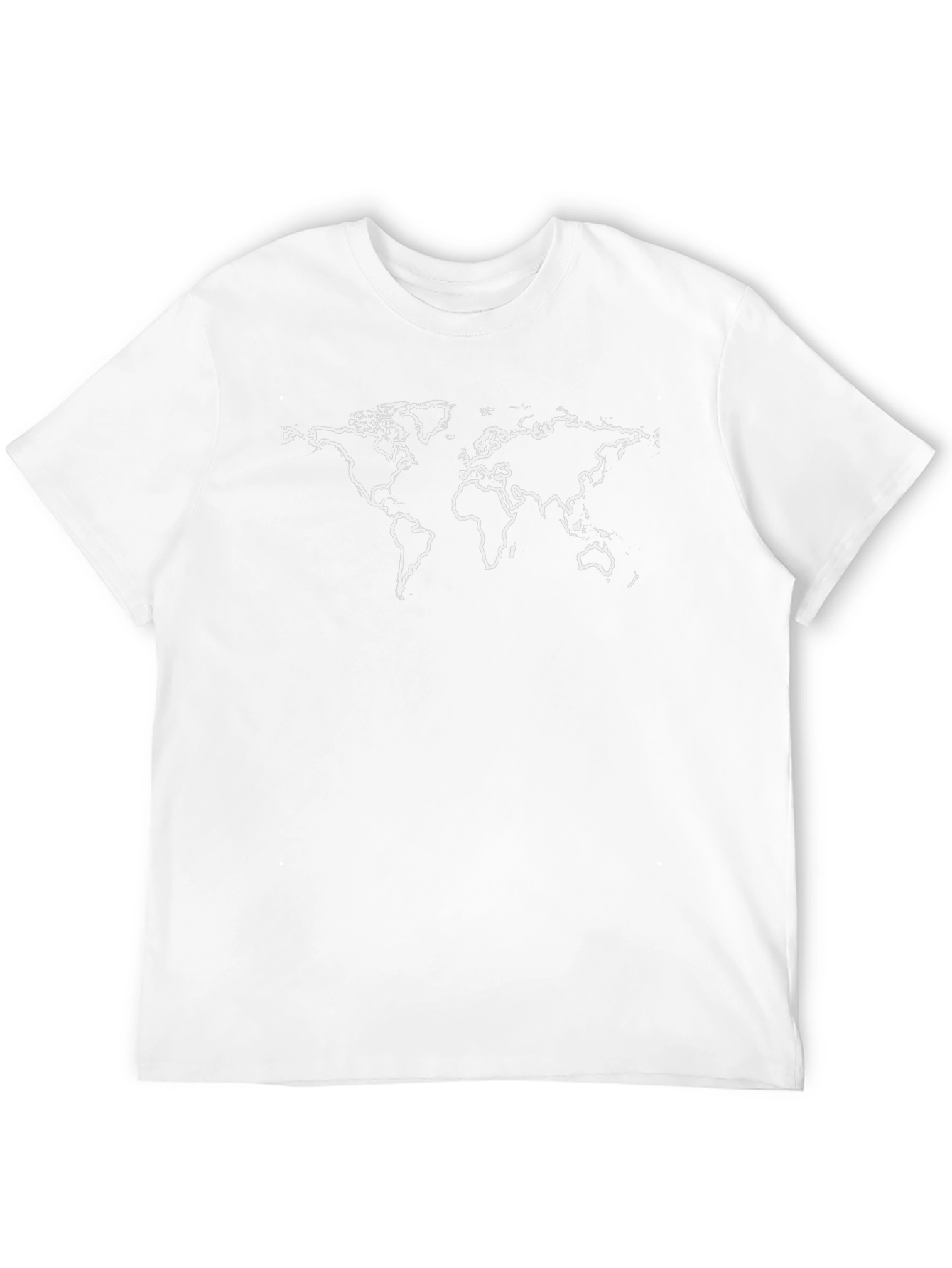 World Map Graphic T-Shirt - Black