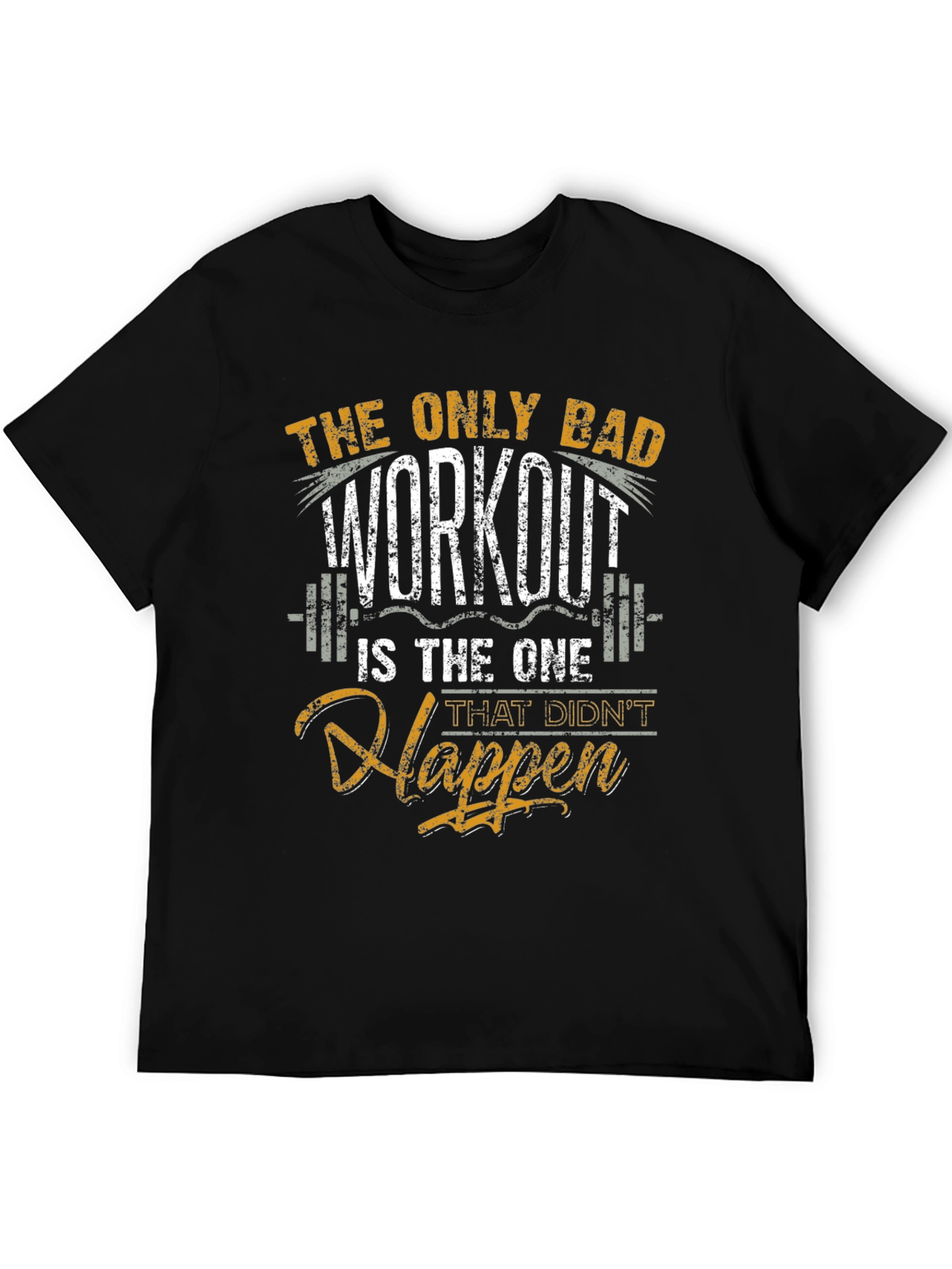 Workout Motivation Black T-Shirt