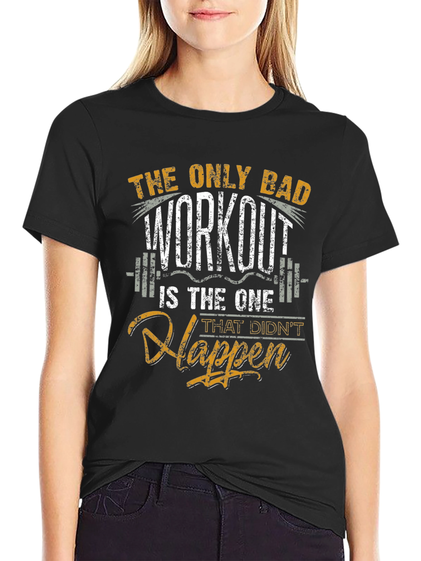 Workout Motivation Black T-Shirt