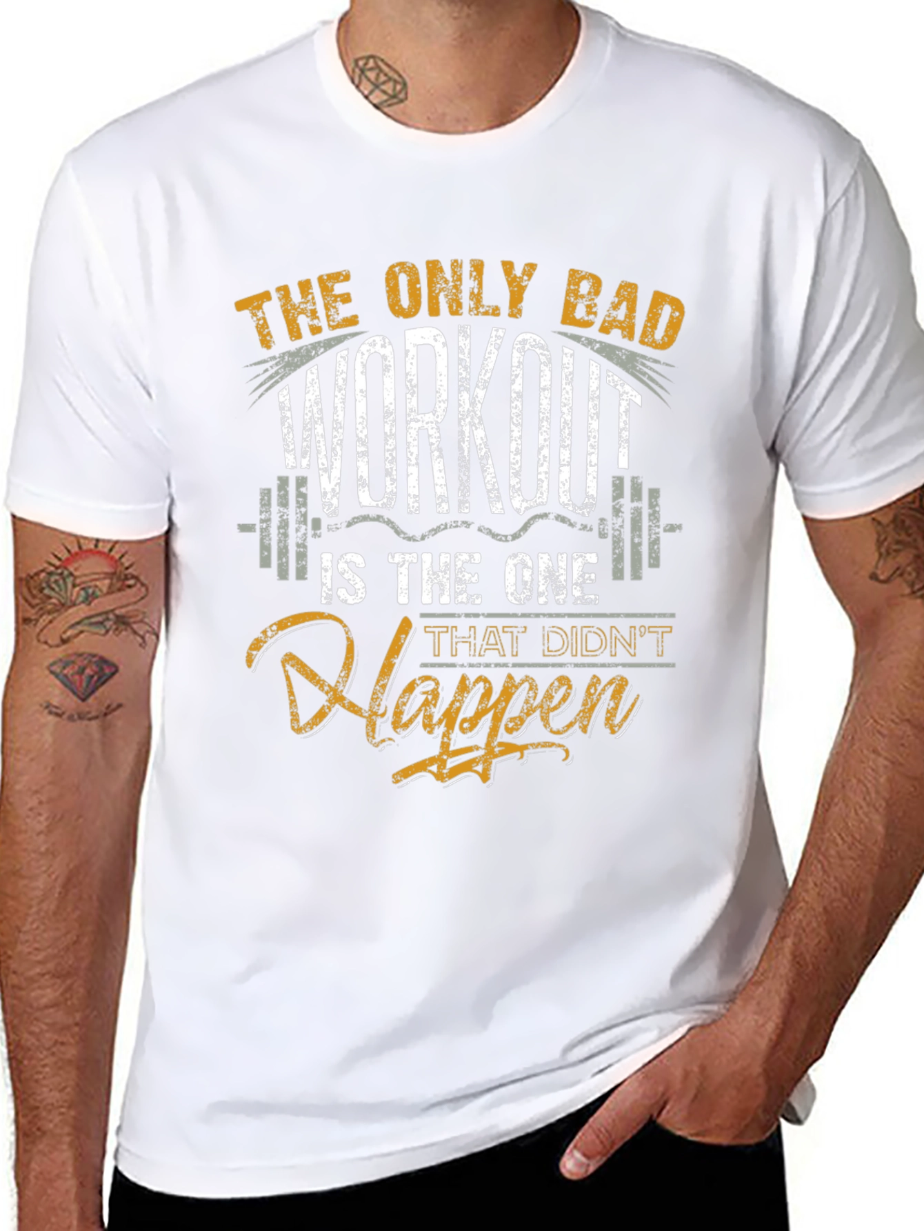 Workout Motivation Black T-Shirt