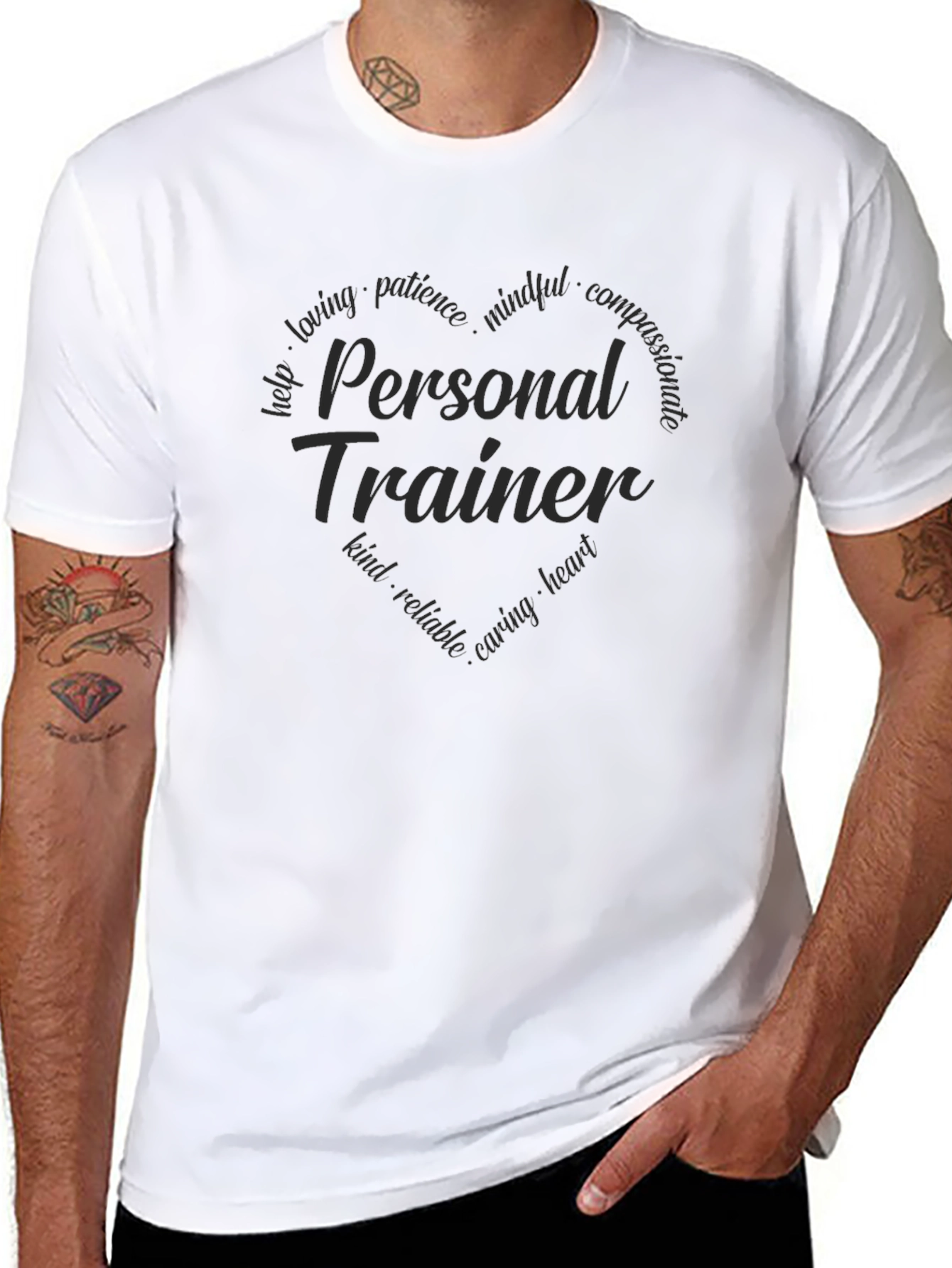 Personal Trainer Heart Graphic T-Shirt