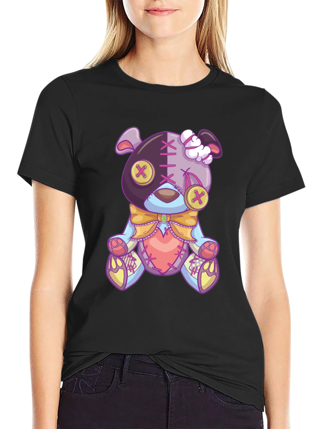 Creepy Cute Teddy Bear Graphic Tee